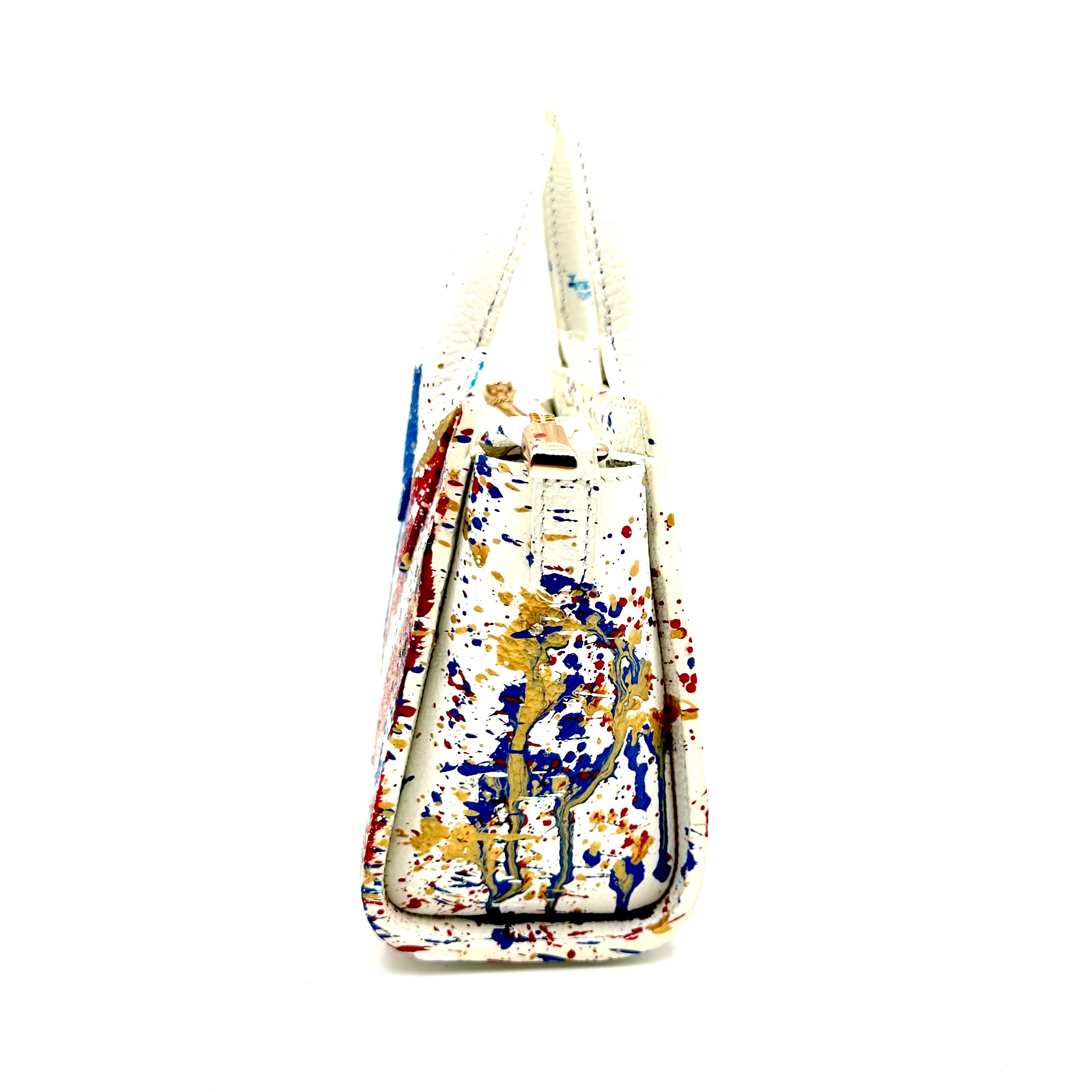 Anca Barbu Camila White Bag, American Flag