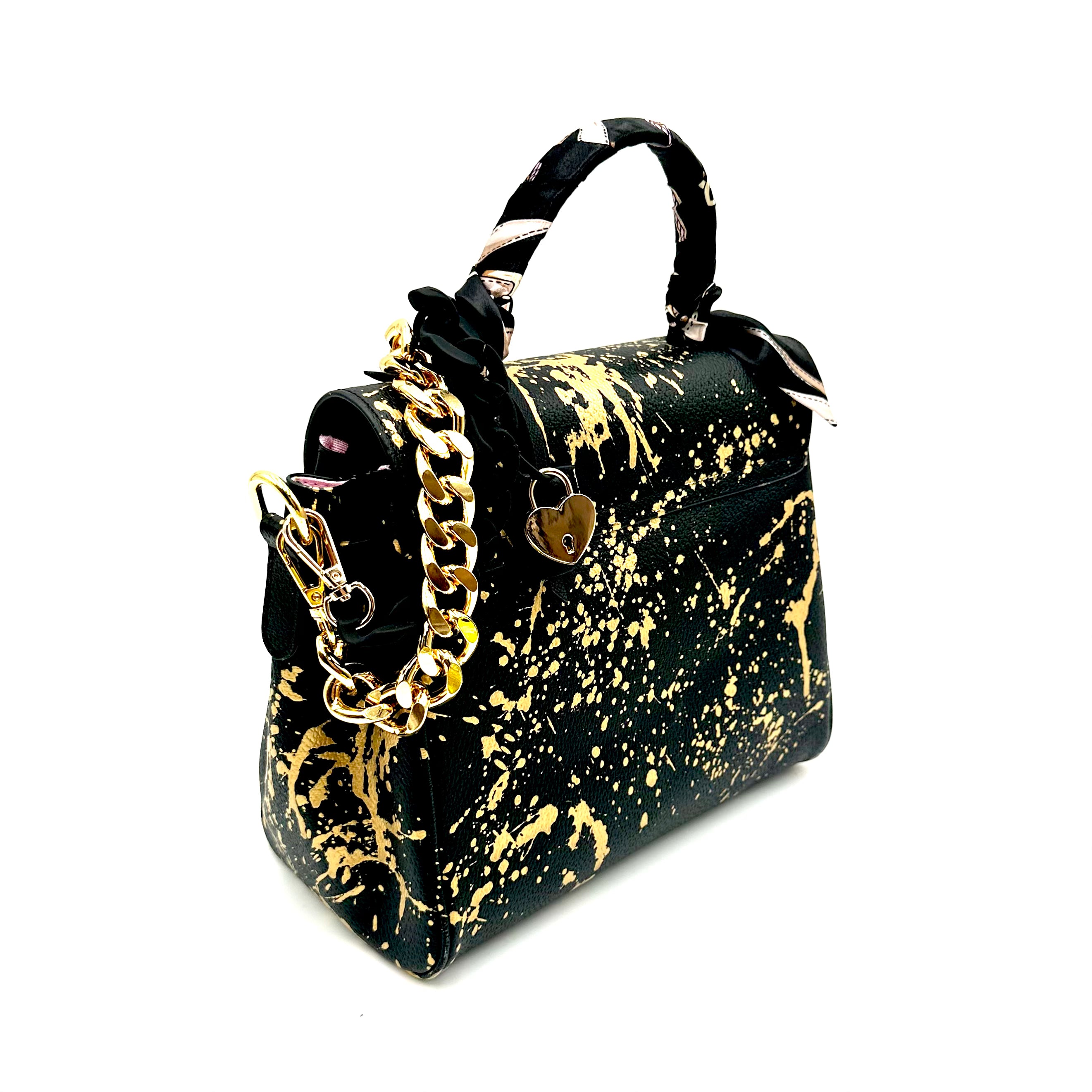 Anca Barbu Vicky Black Bag, Gold So Demure So Mindful