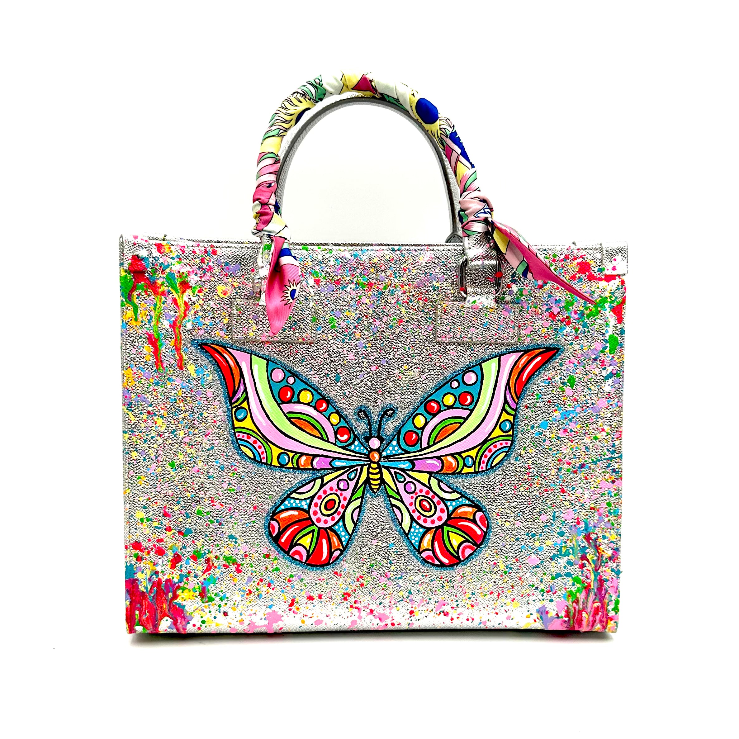 Anca Barbu Nicole Limited edition Bag, Silver  Butterfly