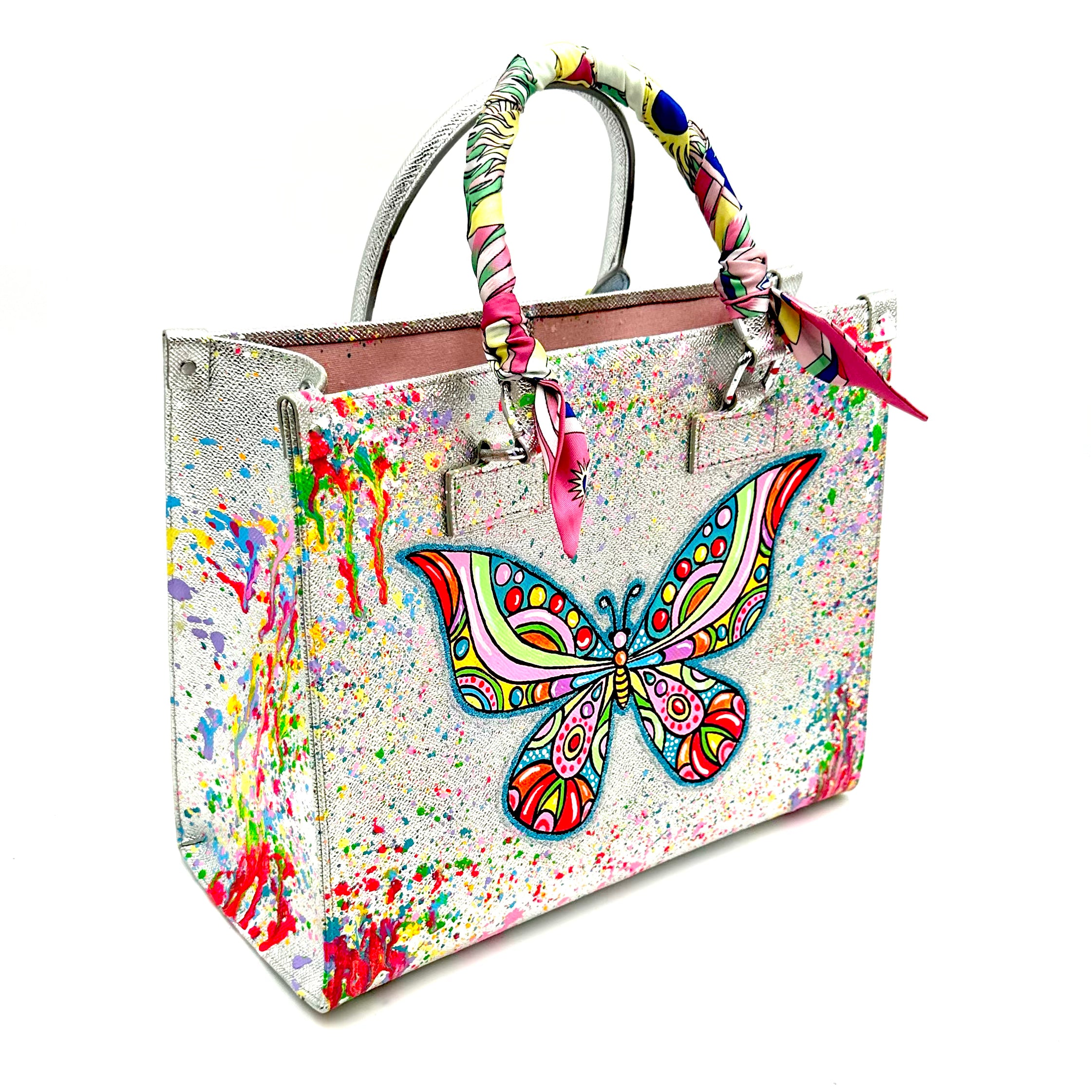 Anca Barbu Nicole Limited edition Bag, Silver  Butterfly