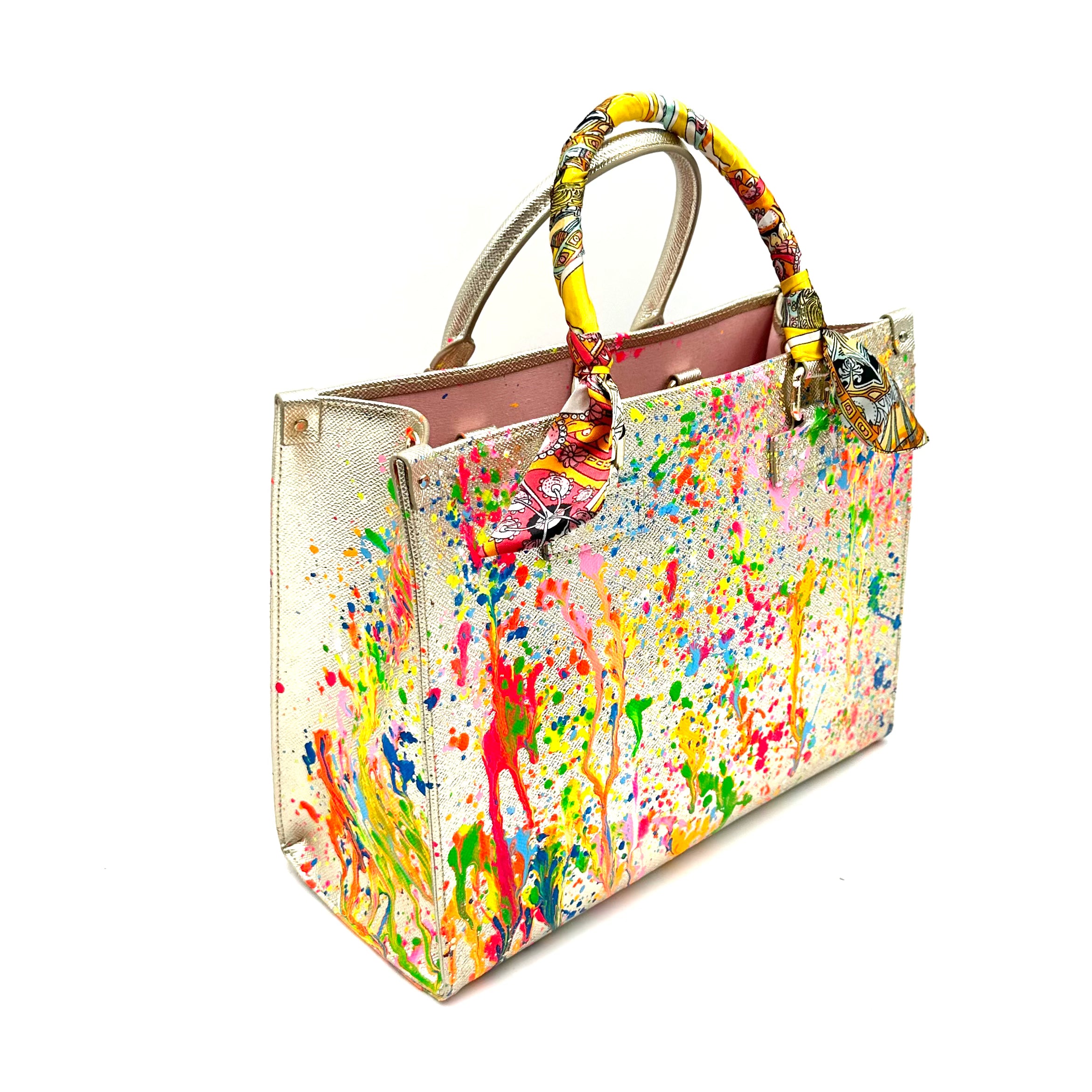 Anca Barbu Nicole Gold Bag, Bright Splashes