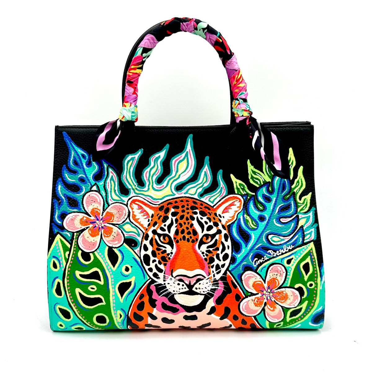 Anca Barbu Sophia Bag, Tropical Cheetah