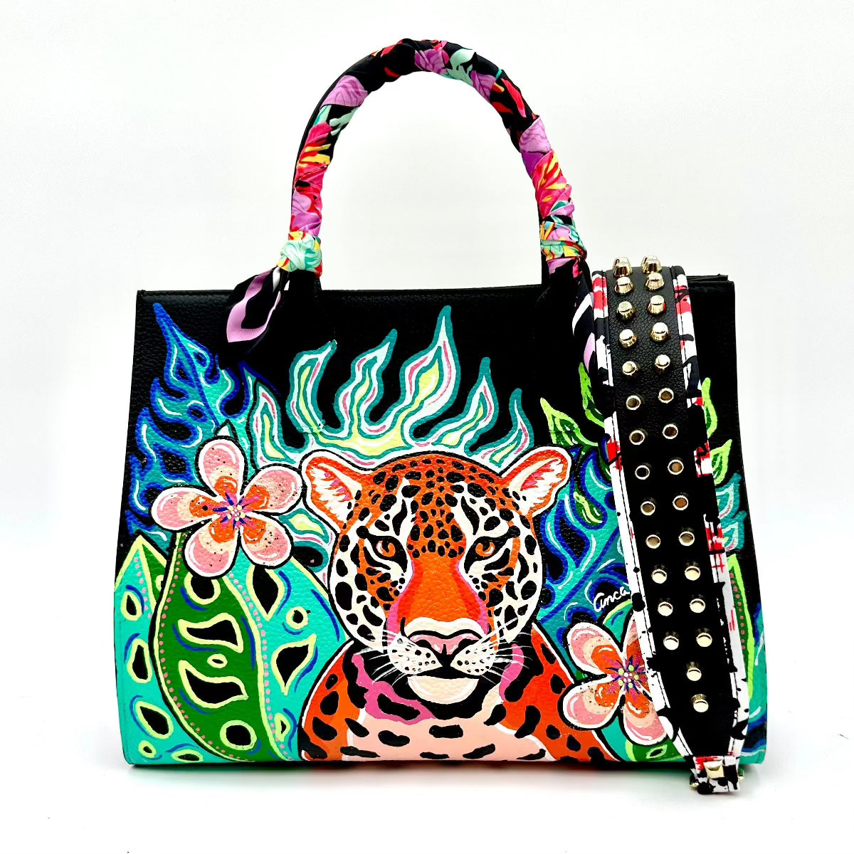 Anca Barbu Sophia Bag, Tropical Cheetah