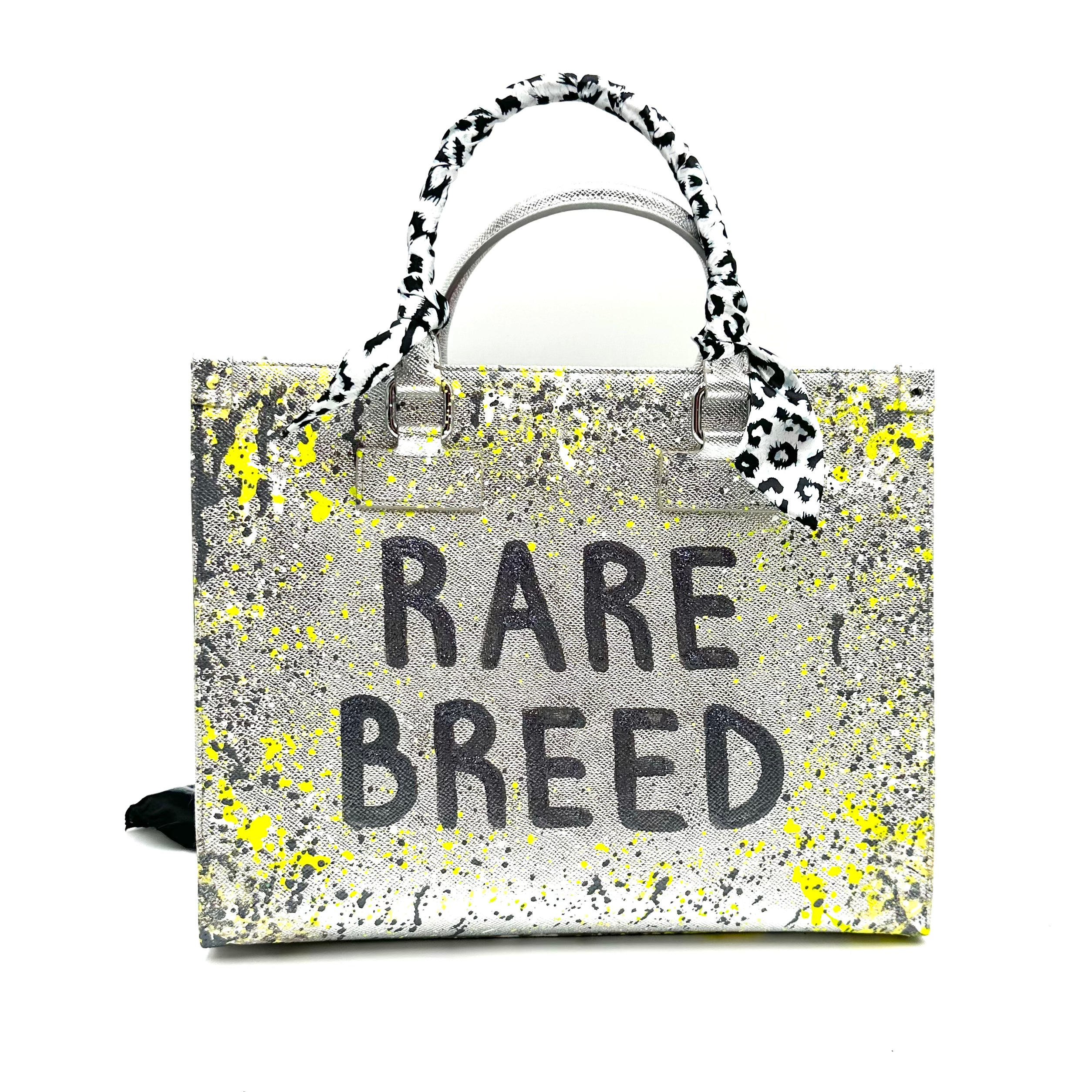 Anca Barbu Nicole Silver Bag, Rare Breed, Yellow