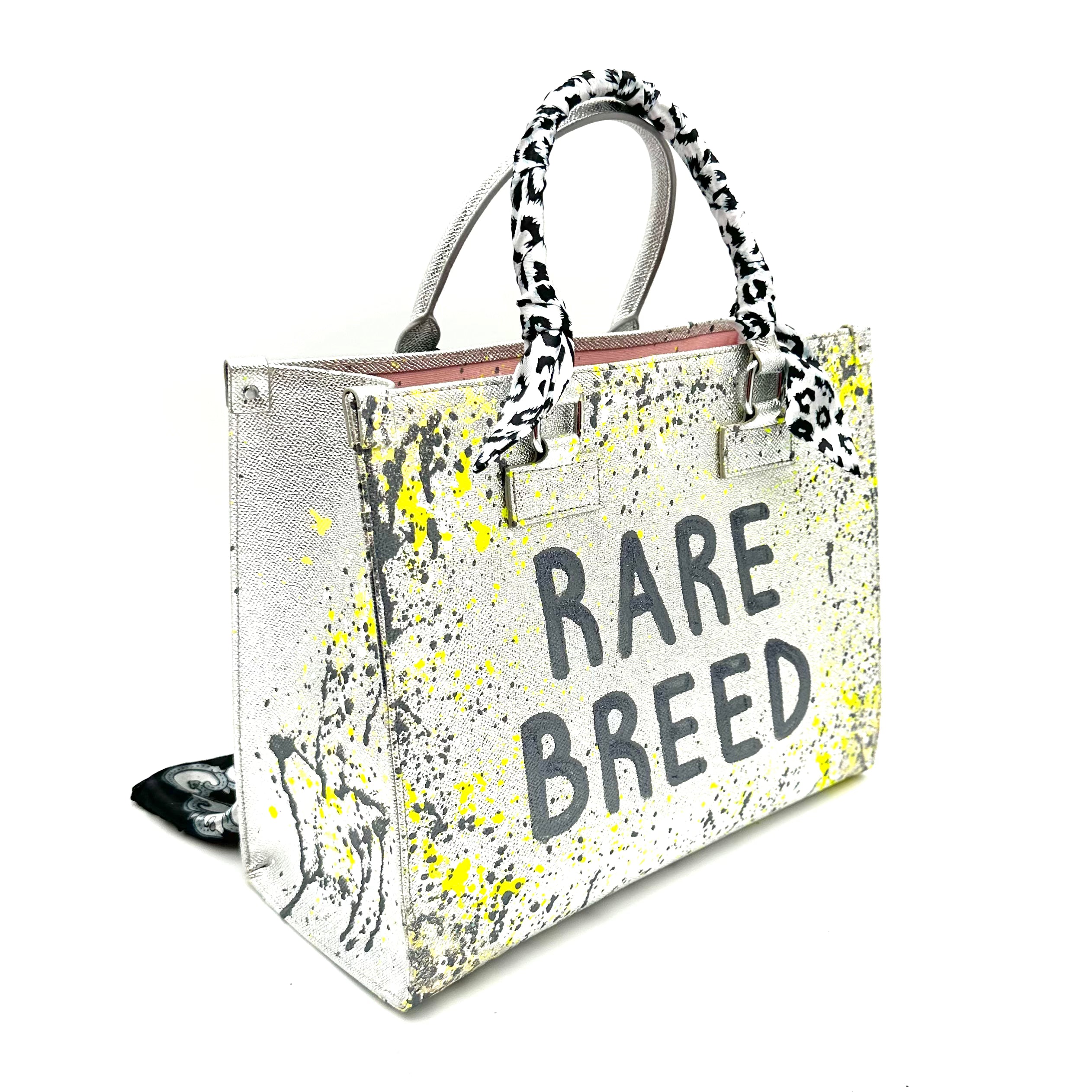 Anca Barbu Nicole Silver Bag, Rare Breed, Yellow