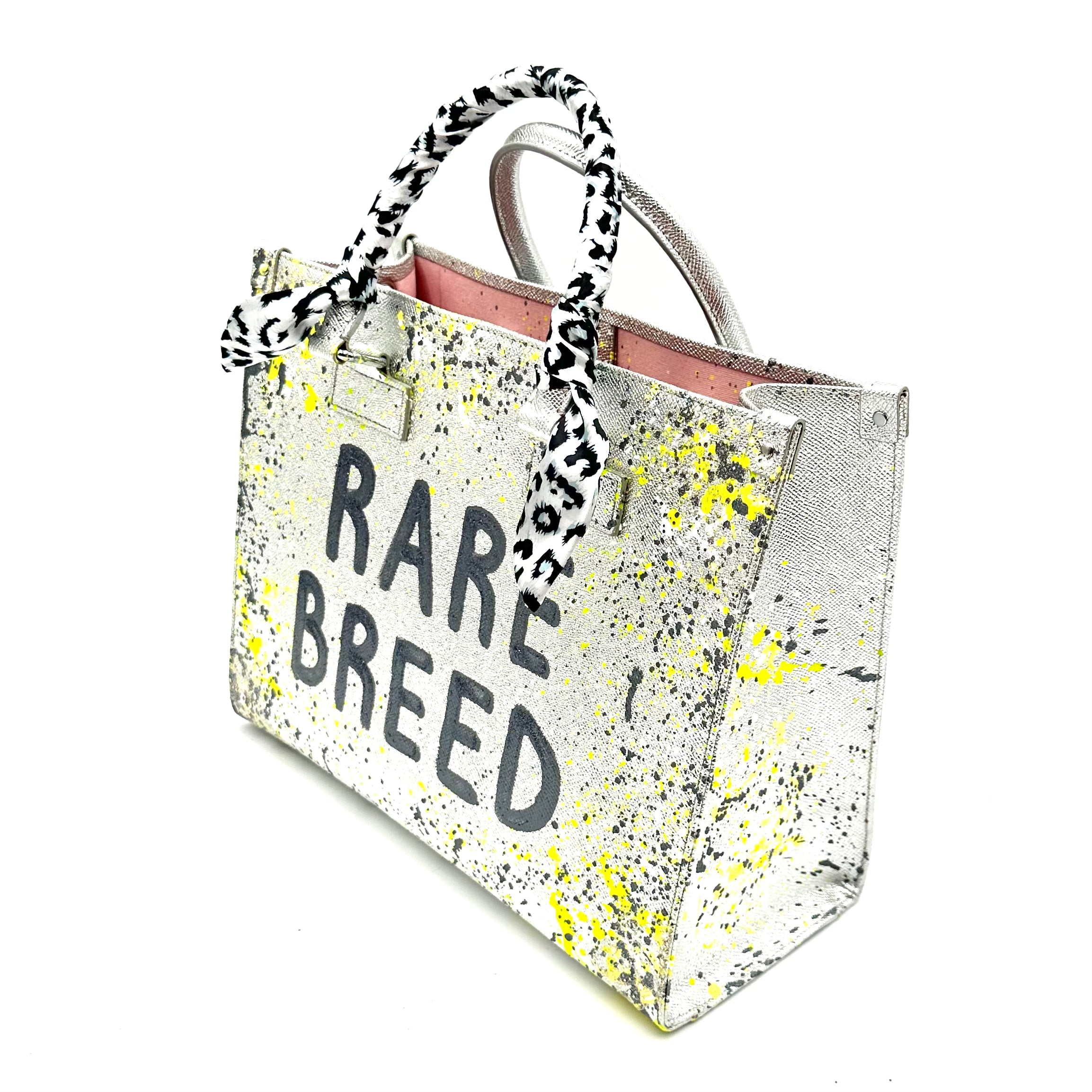 Anca Barbu Nicole Silver Bag, Rare Breed, Yellow