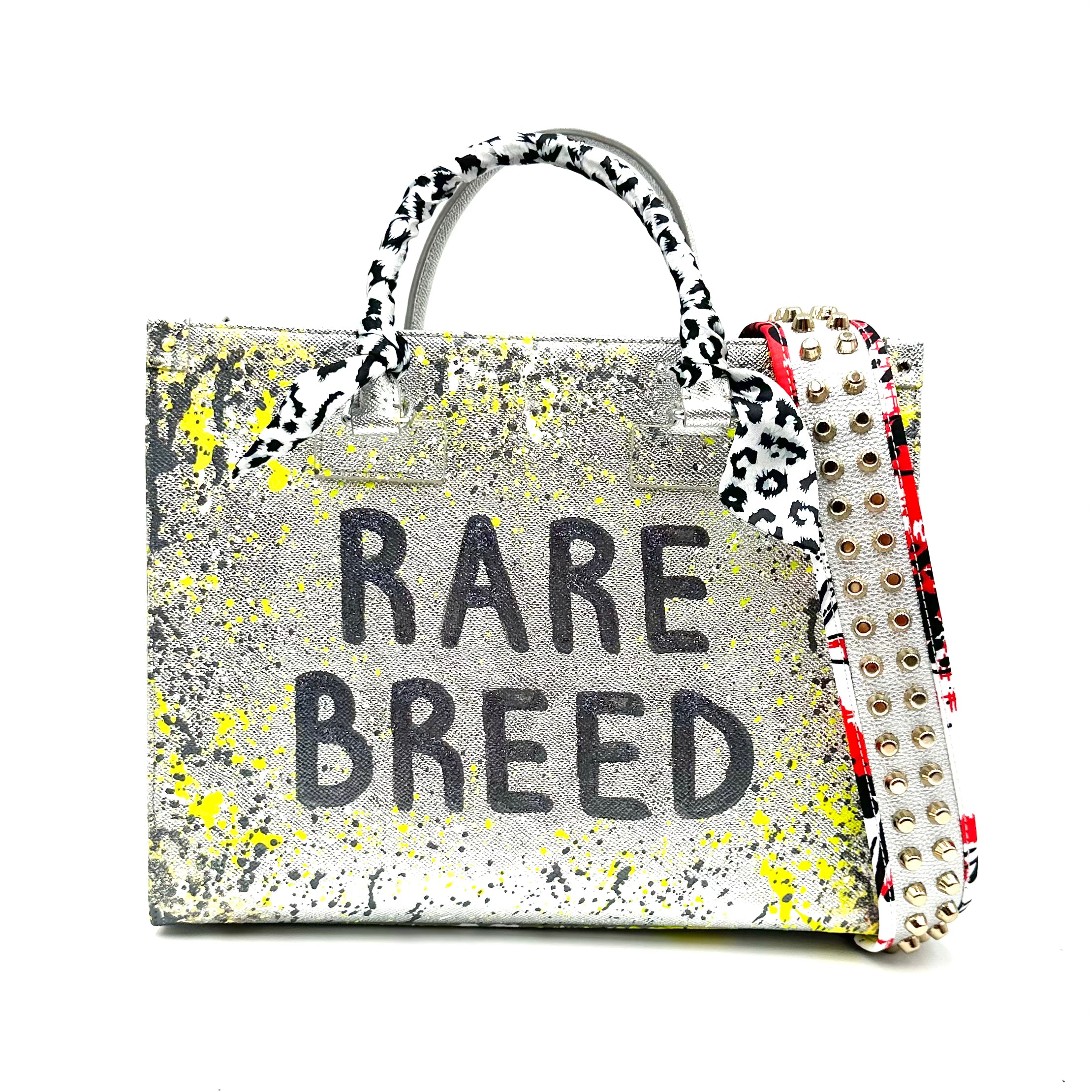 Anca Barbu Nicole Silver Bag, Rare Breed, Yellow