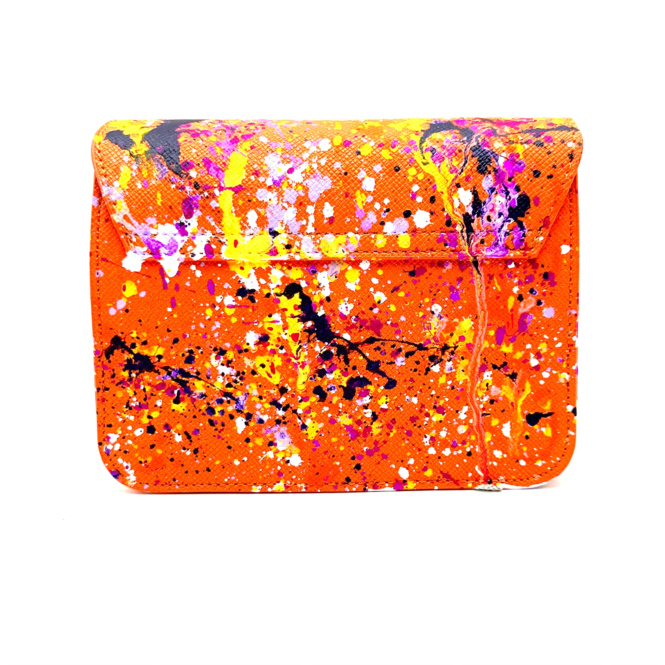 Anca Barbu Carolina Orange Bag, Splashes, Purple