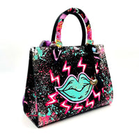 Thumbnail for Anca Barbu Sophia Bag, Green Lips