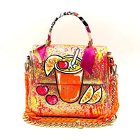 Thumbnail for Anca Barbu Vicky Bag, Cocktail with Cherries and Oranges