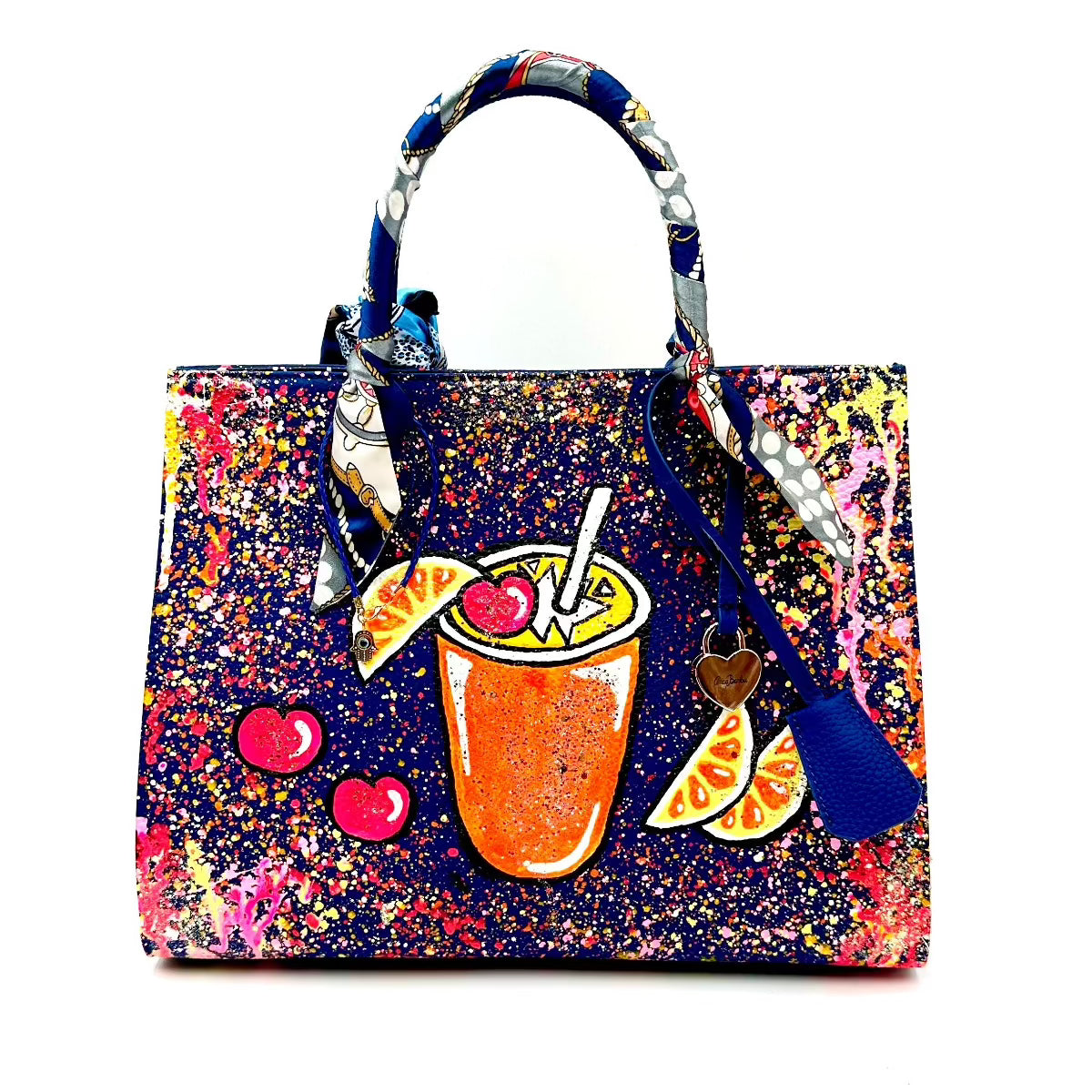 Anca Barbu Sophia Bag, Cocktail with Cherries and Oranges