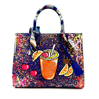 Thumbnail for Anca Barbu Sophia Bag, Cocktail with Cherries and Oranges