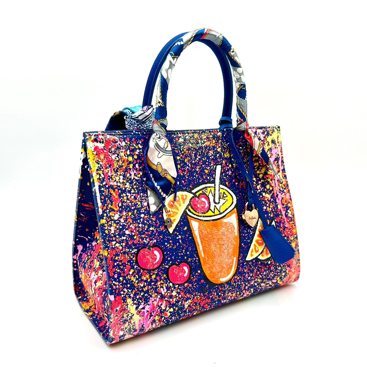 Anca Barbu Sophia Bag, Cocktail with Cherries and Oranges