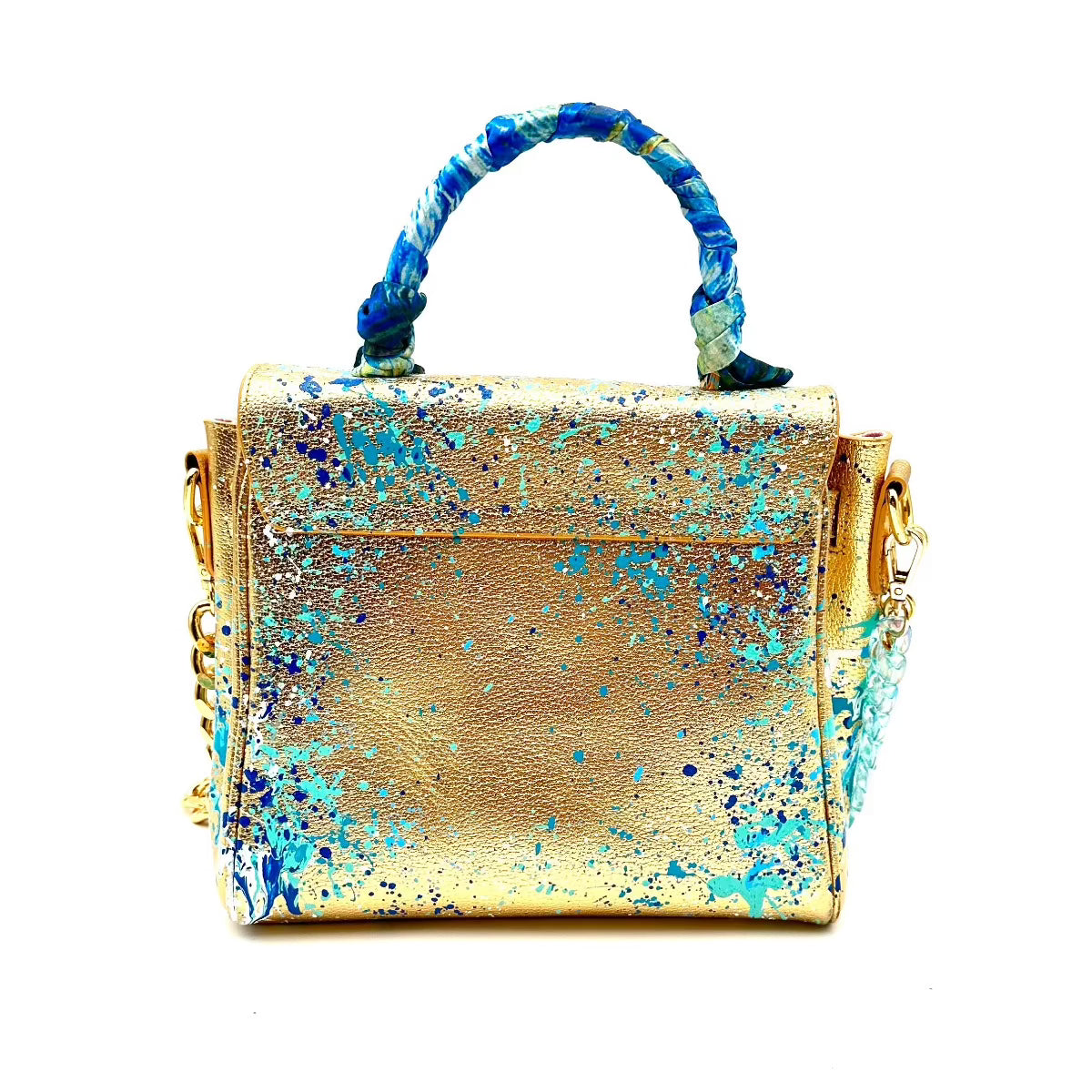 Anca Barbu Vicky Bag, Coral and Starfish, Blue