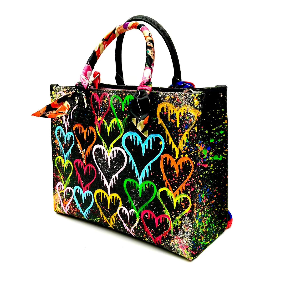 Anca Barbu Nicole Bag, Dripping Heart, Bright