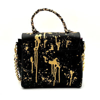 Thumbnail for Anca Barbu Vicky Bag, Leopard Print, Gold