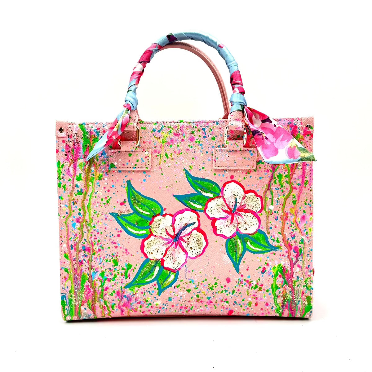 Anca Barbu Nicole Bag, Hibiscus Flowers