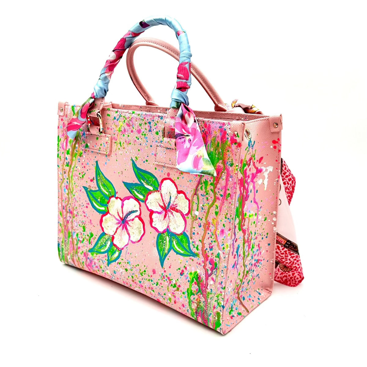 Anca Barbu Nicole Bag, Hibiscus Flowers