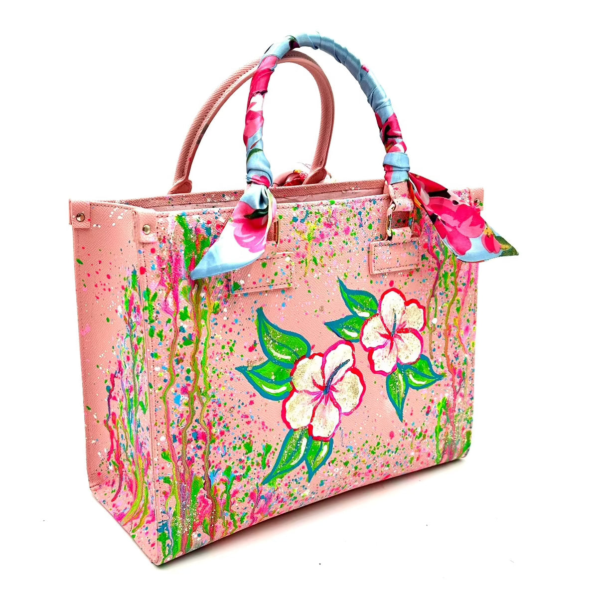 Anca Barbu Nicole Bag, Hibiscus Flowers