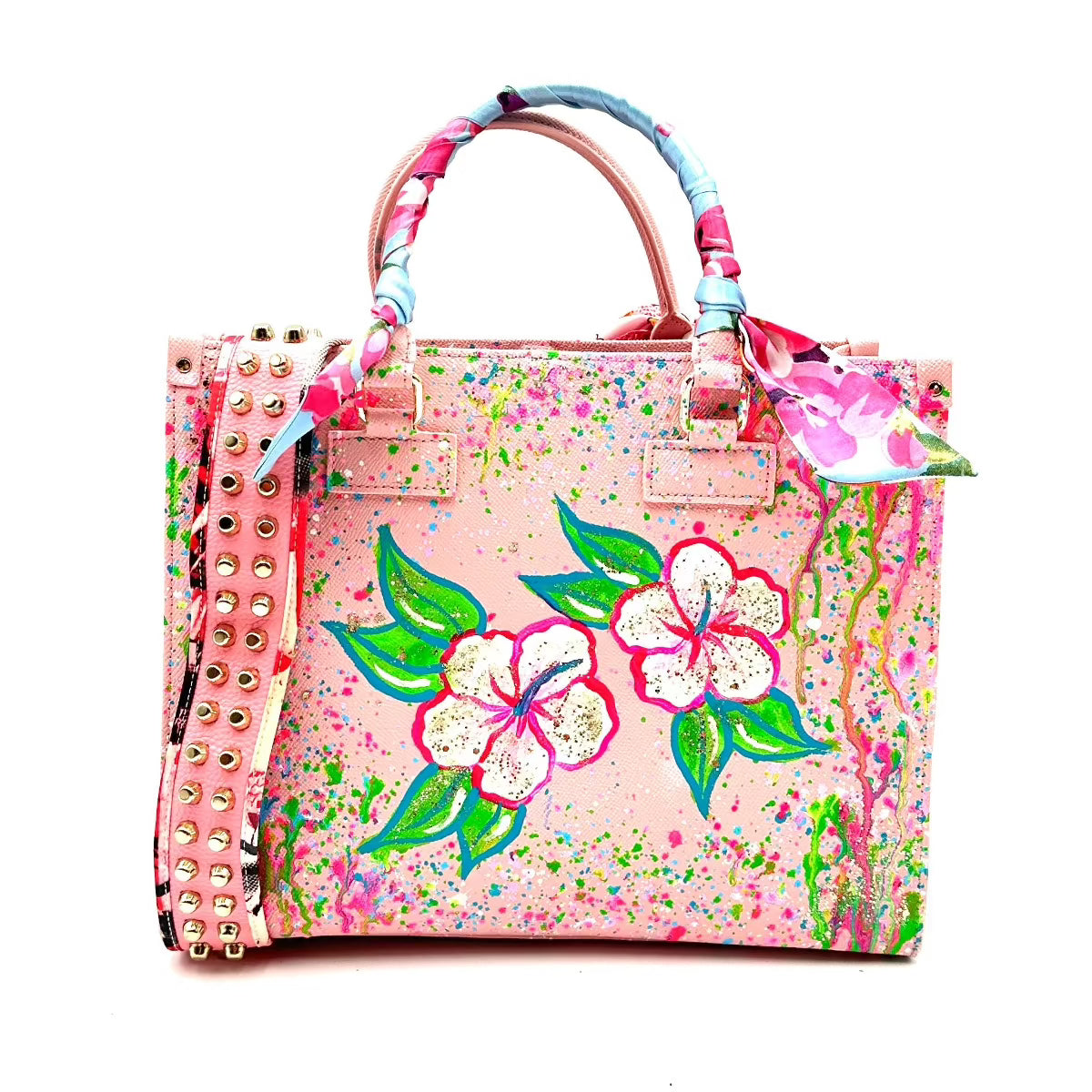 Anca Barbu Nicole Bag, Hibiscus Flowers