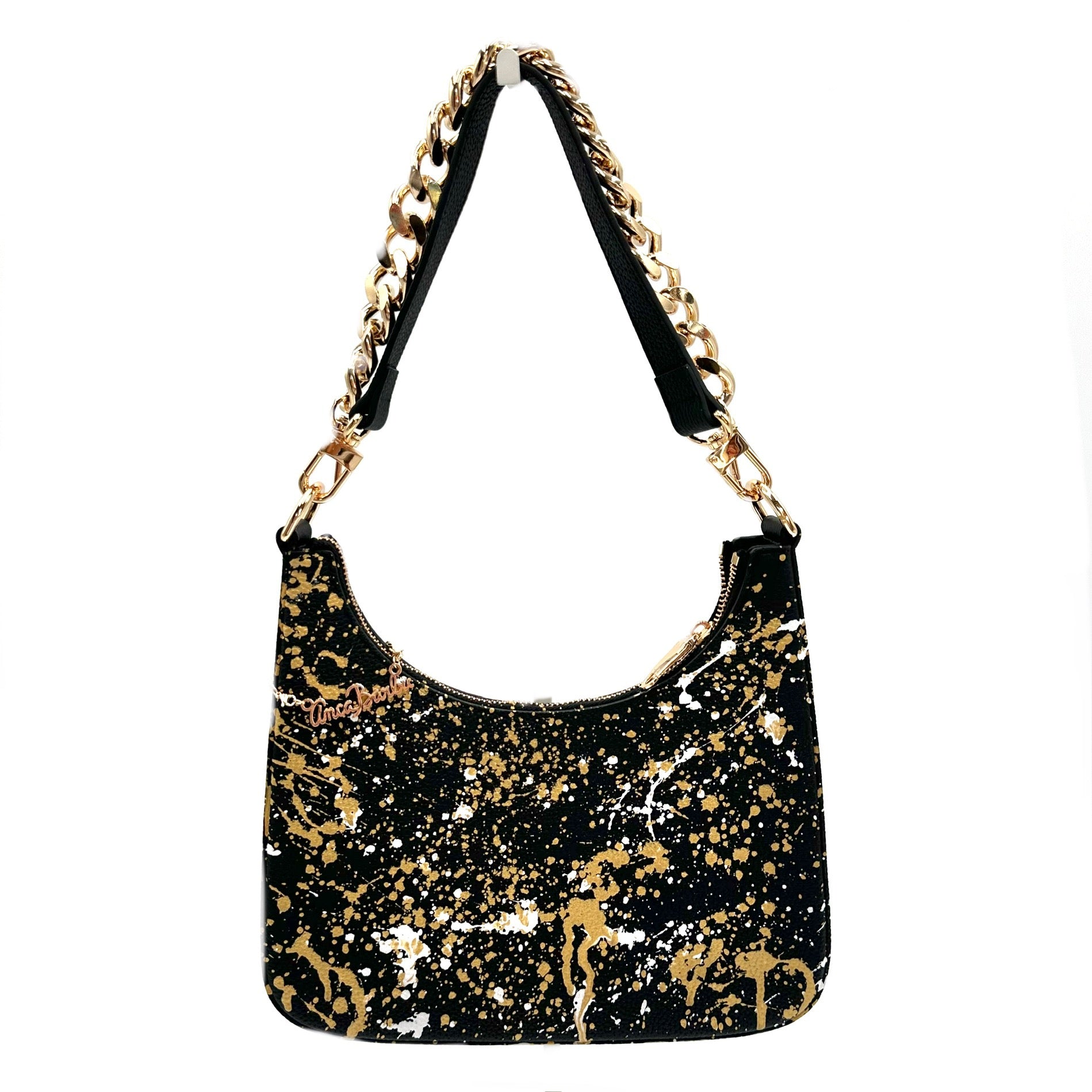 Anca Barbu Mika Black Medium Bag, Splashes