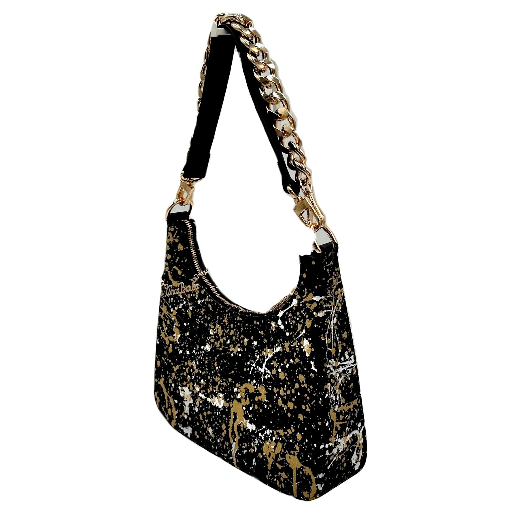 Anca Barbu Mika Black Medium Bag, Splashes