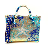 Anca Barbu Nicole Bag, Blue Coral