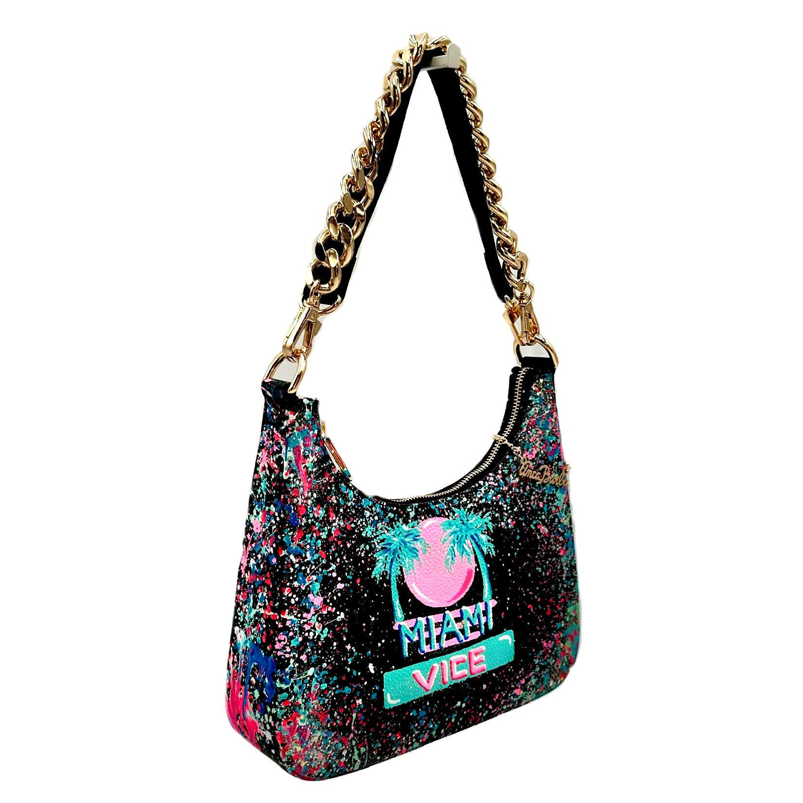 Anca Barbu Mika Black Medium Bag, Miami Vice