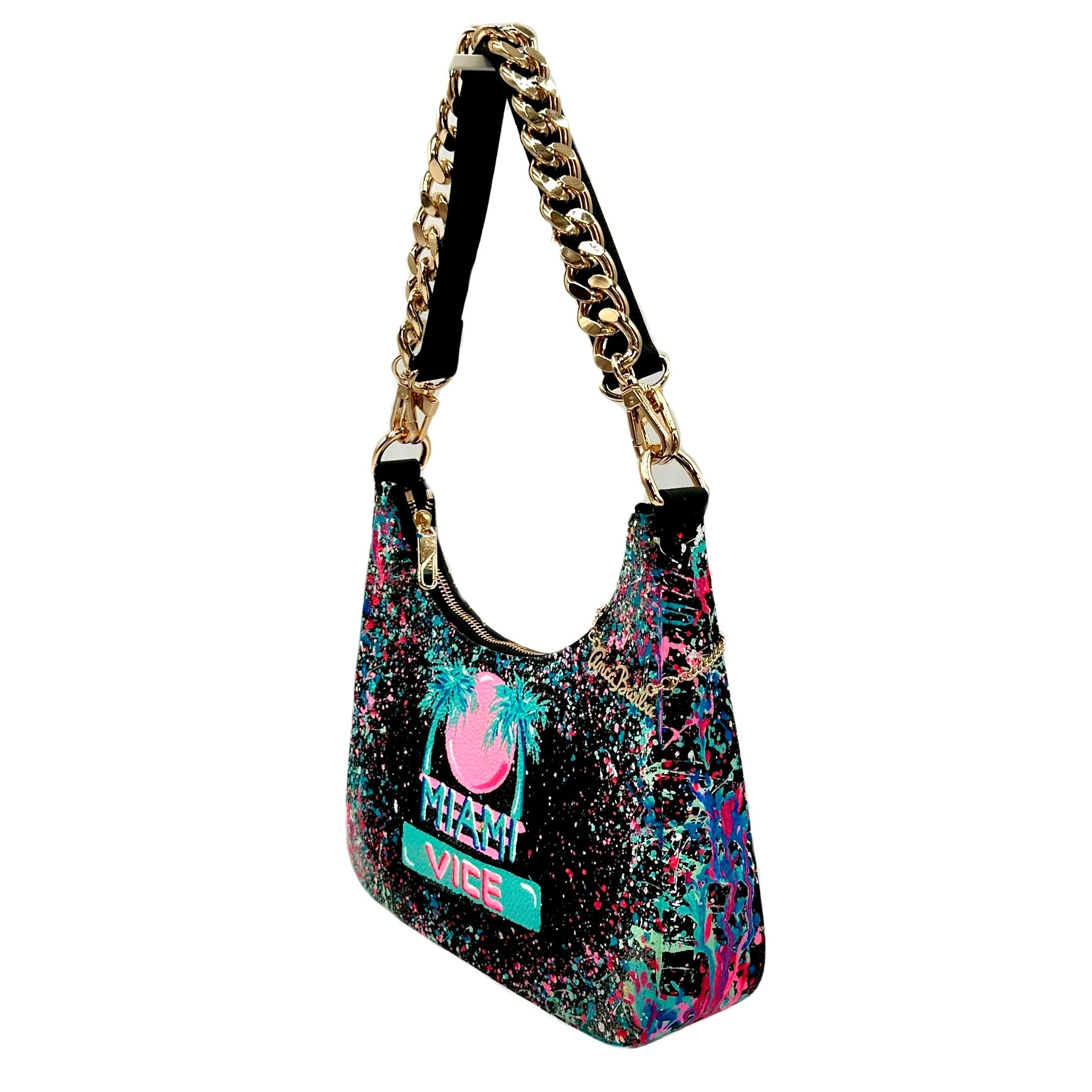 Anca Barbu Mika Black Medium Bag, Miami Vice