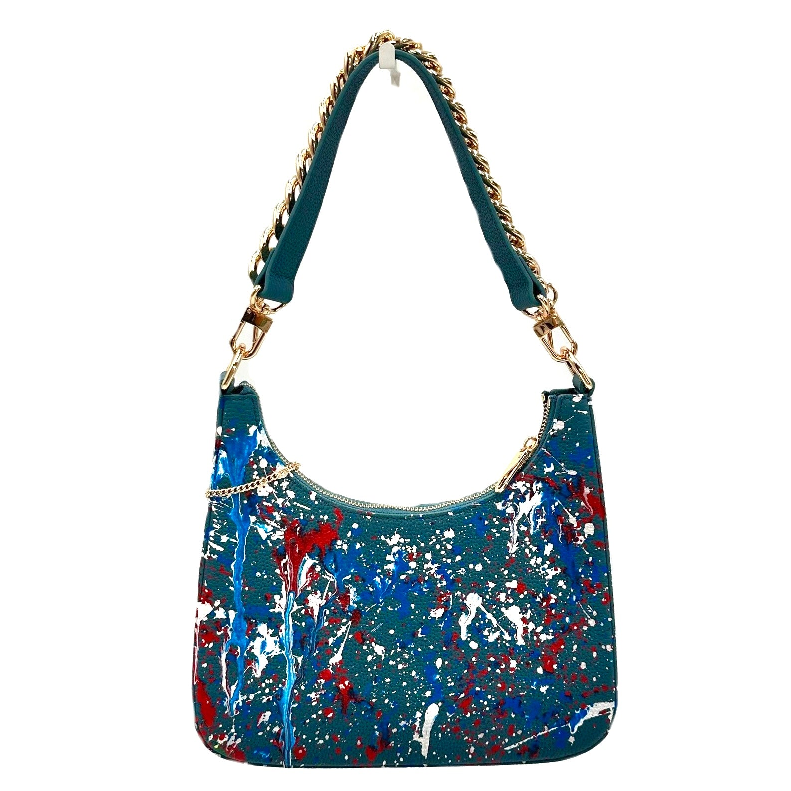 Anca Barbu Mika Blue Medium Bag, American Flag