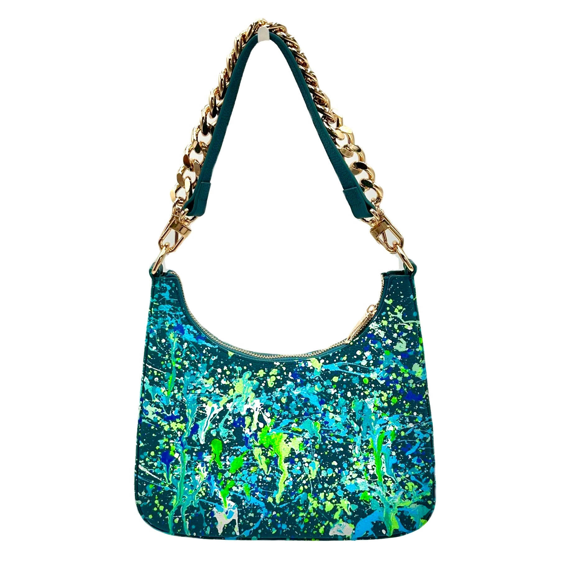 Anca Barbu Mika Blue Medium Bag, Splashes