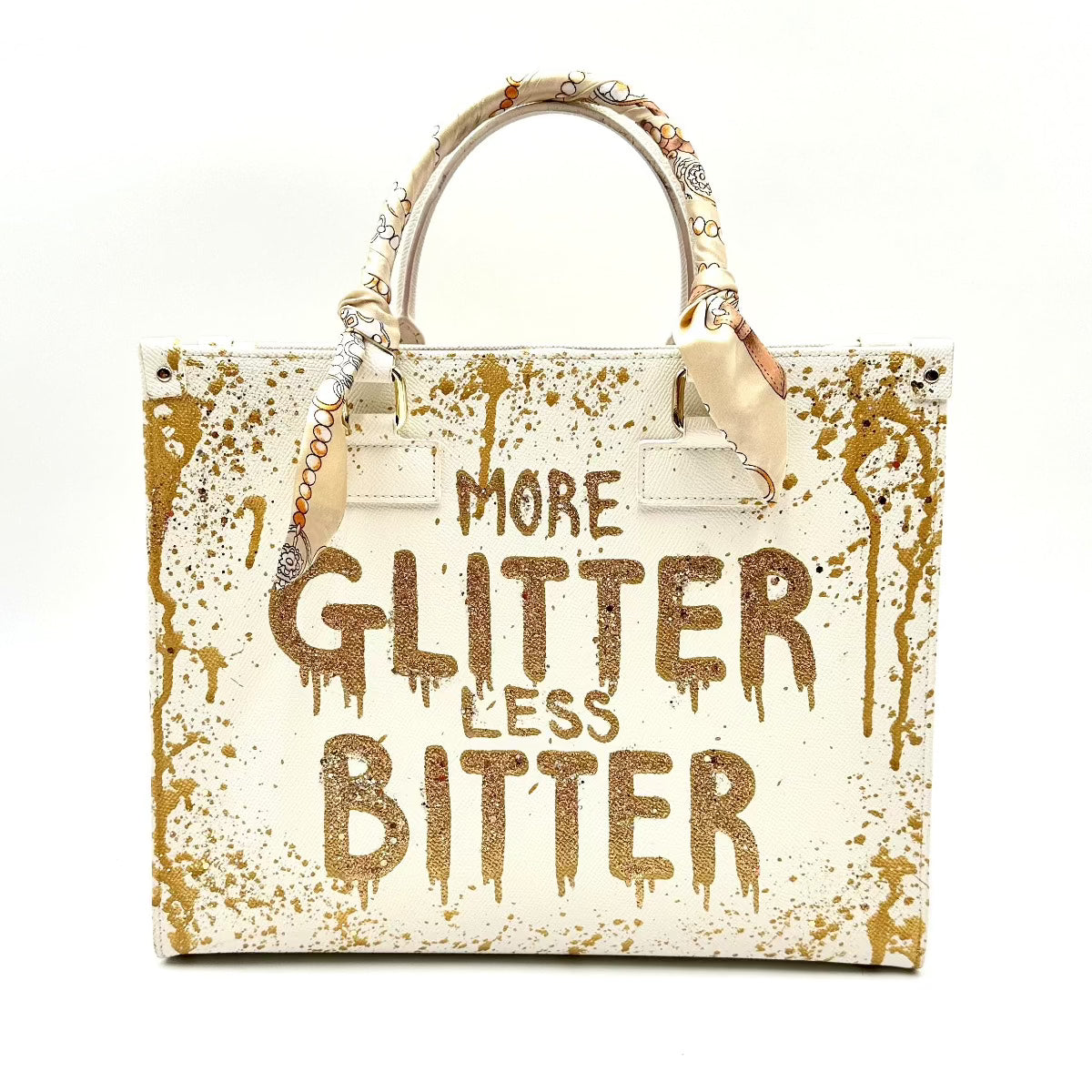 Anca Barbu Nicole Bag, More Glitter Less Bitters, Gold