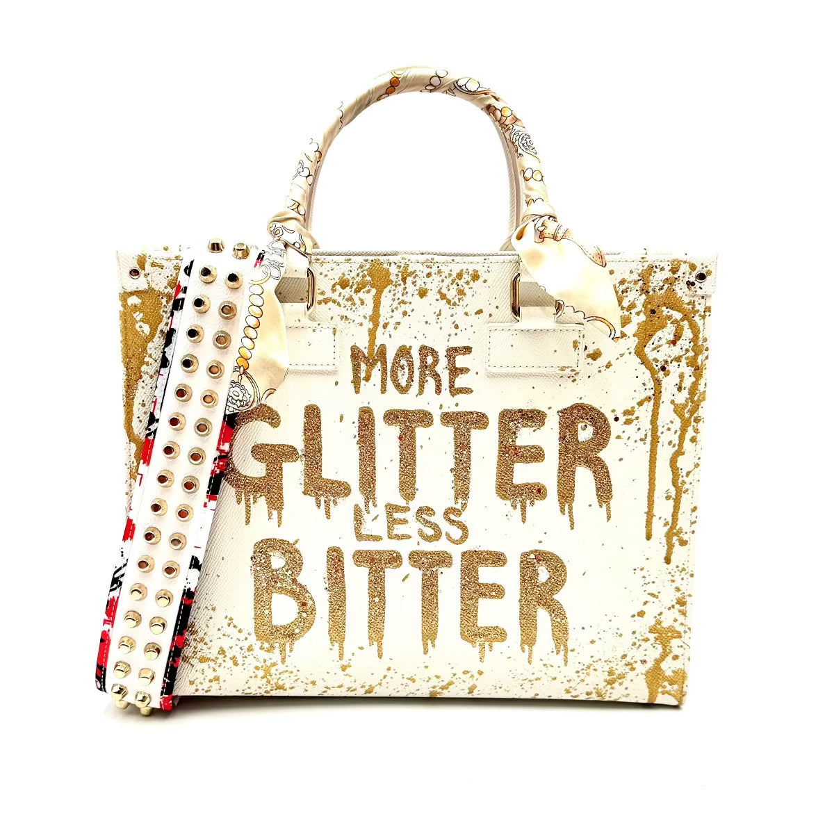 Anca Barbu Nicole Bag, More Glitter Less Bitters, Gold