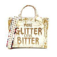 Thumbnail for Anca Barbu Nicole Bag, More Glitter Less Bitters, Gold