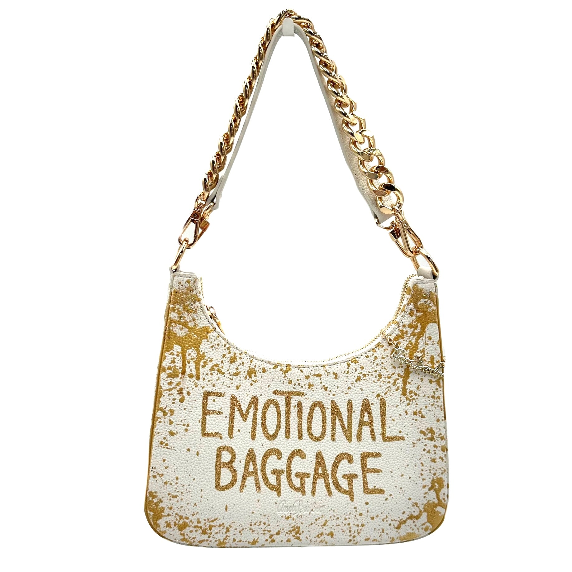 Anca Barbu Mika White Medium Bag, Emotional Baggage, White