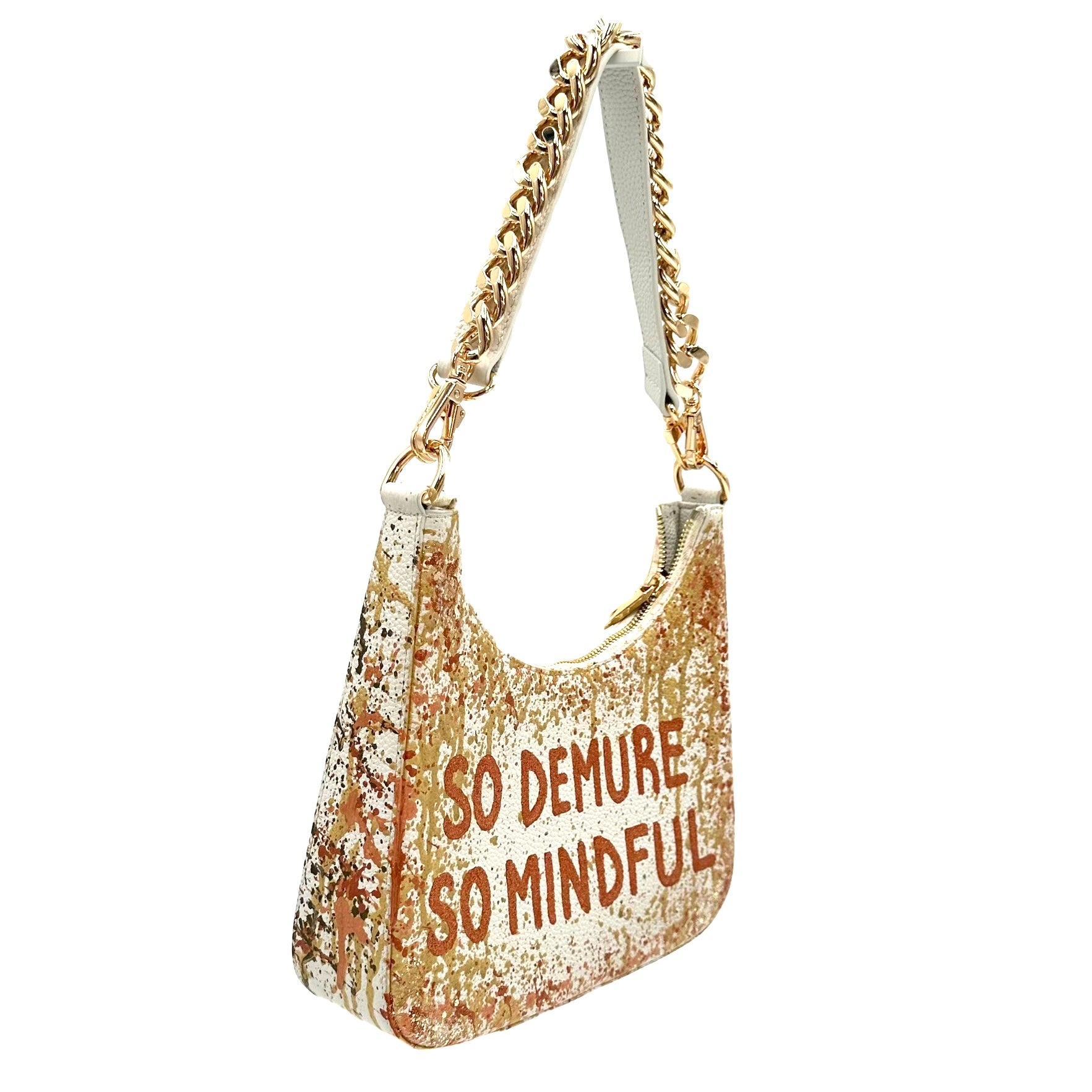 Anca Barbu Mika White Medium Bag, So Demure So Mindful