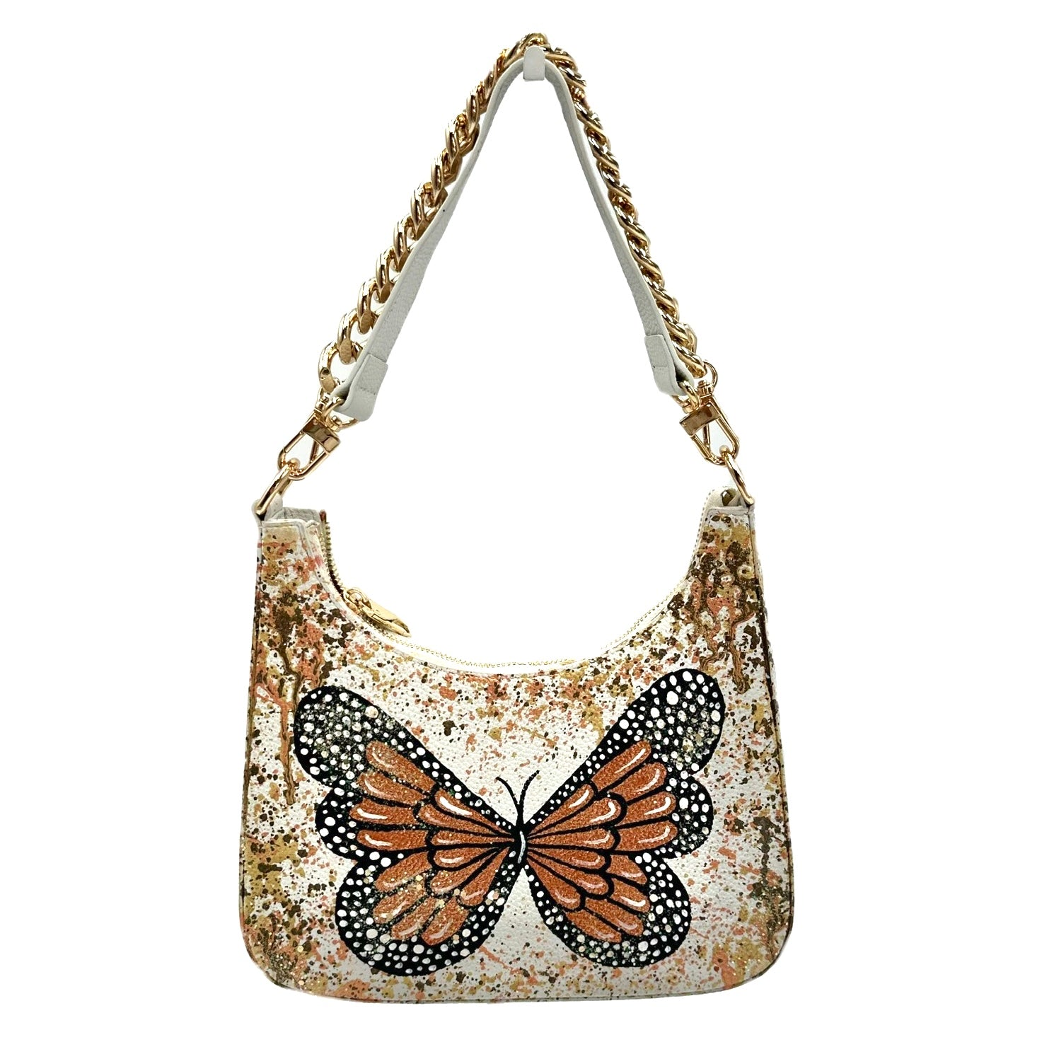 Anca Barbu Mika White Medium Bag, Butterfly