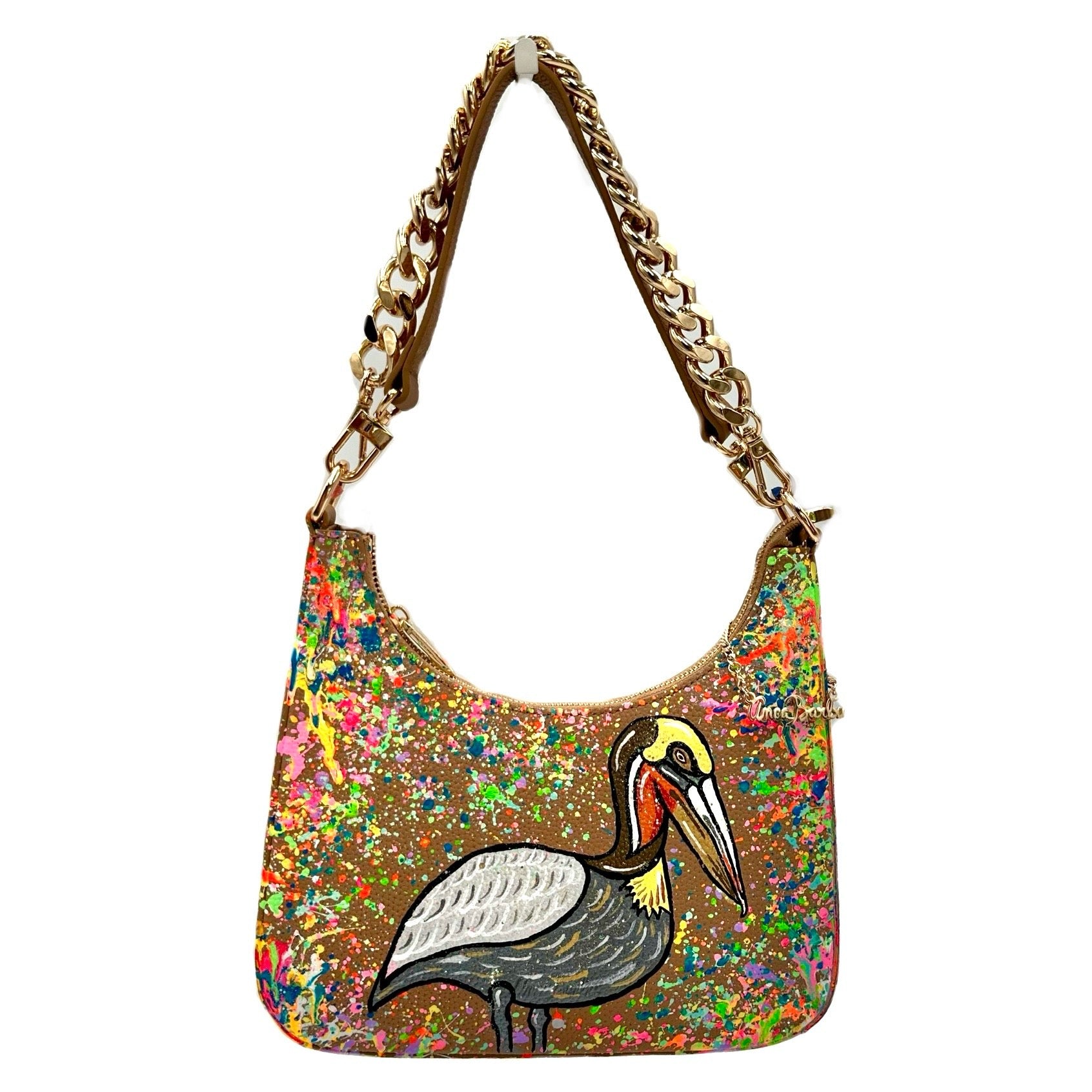 Anca Barbu Mika Taupe Medium Bag, Pelican