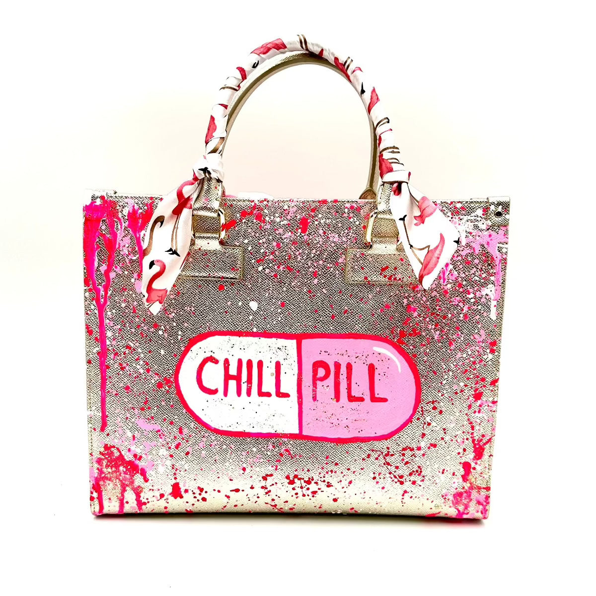 Anca Barbu Nicole Bag, Chill Pill, Pink Splashes