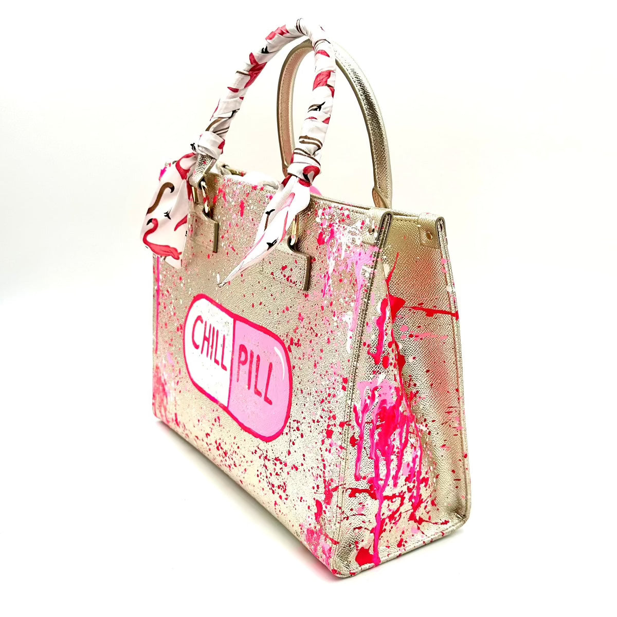 Anca Barbu Nicole Bag, Chill Pill, Pink Splashes