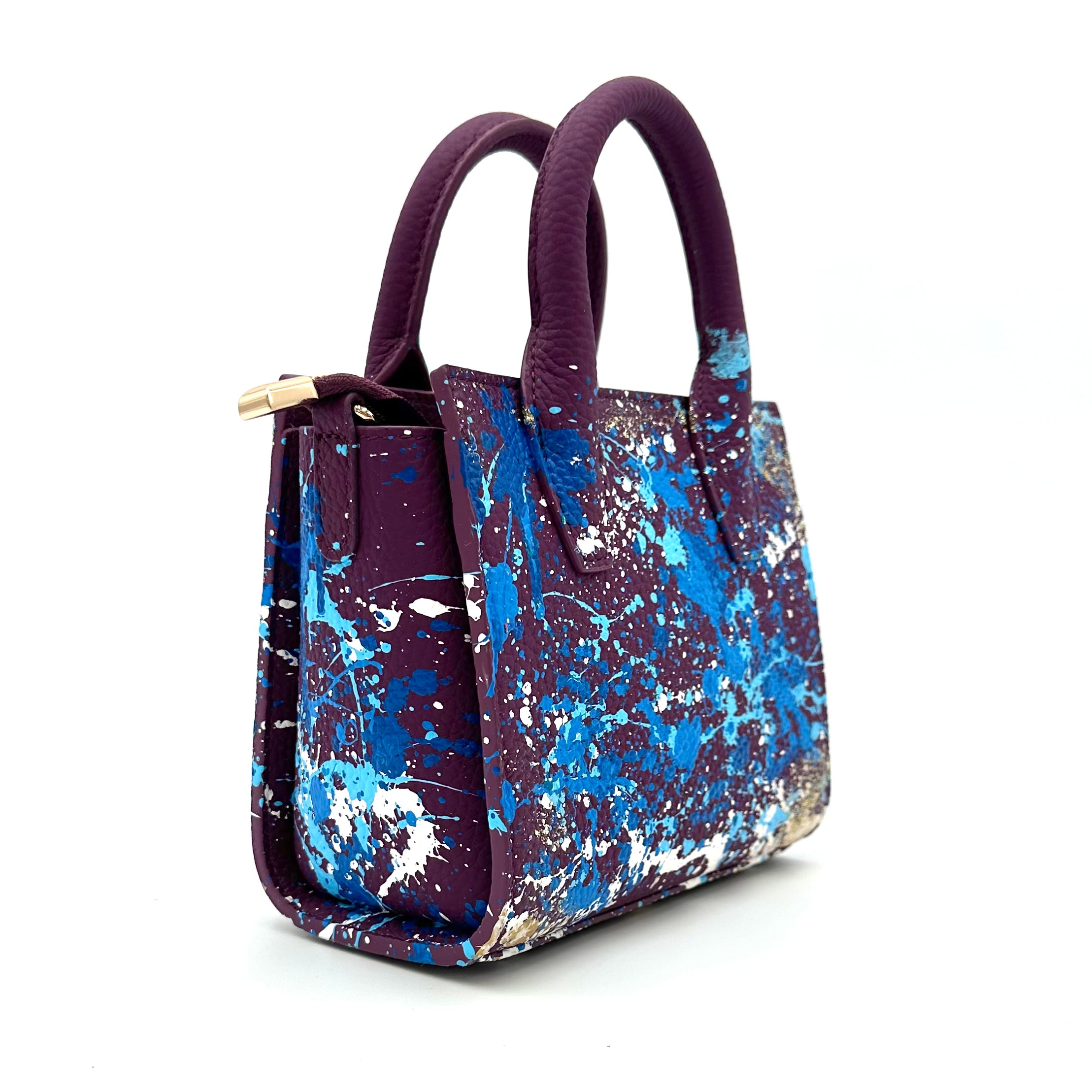 Anca Barbu Camila Bag, Splashes, Blue