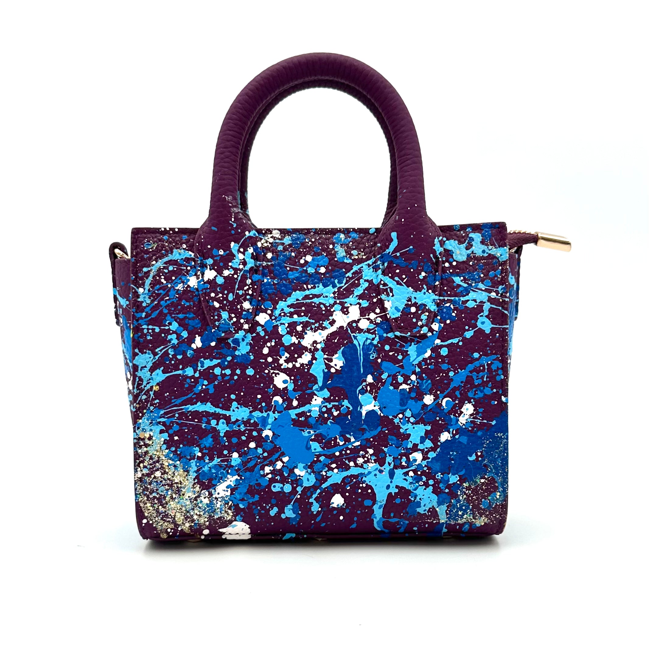 Anca Barbu Camila Bag, Splashes, Blue