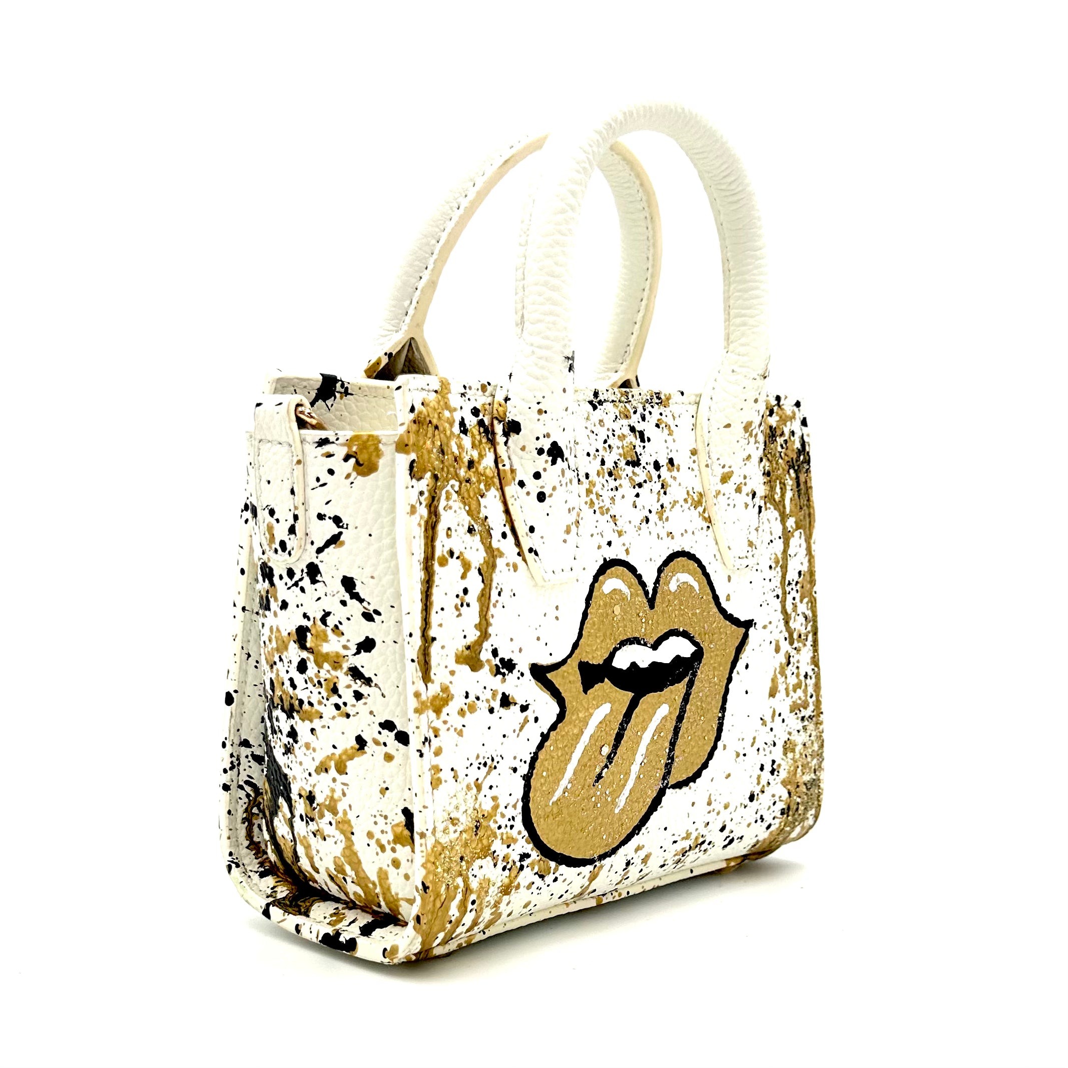 Anca Barbu Camila White Bag, Tongue