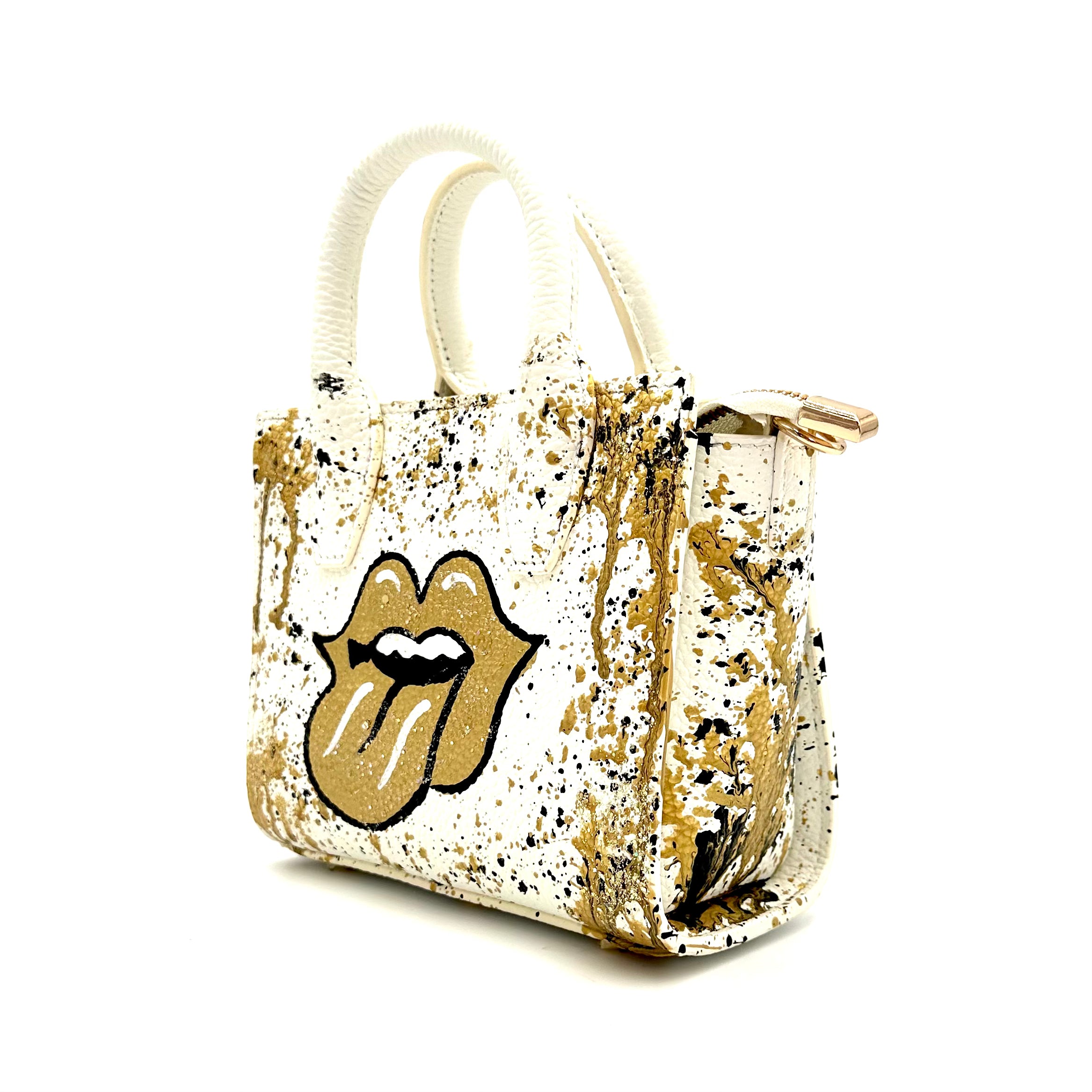 Anca Barbu Camila White Bag, Tongue