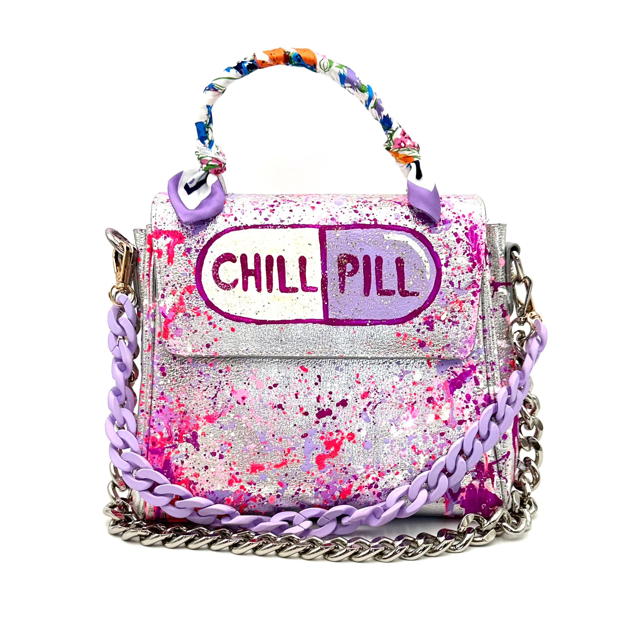 Anca Barbu Vicky Silver Bag, Chill Pill