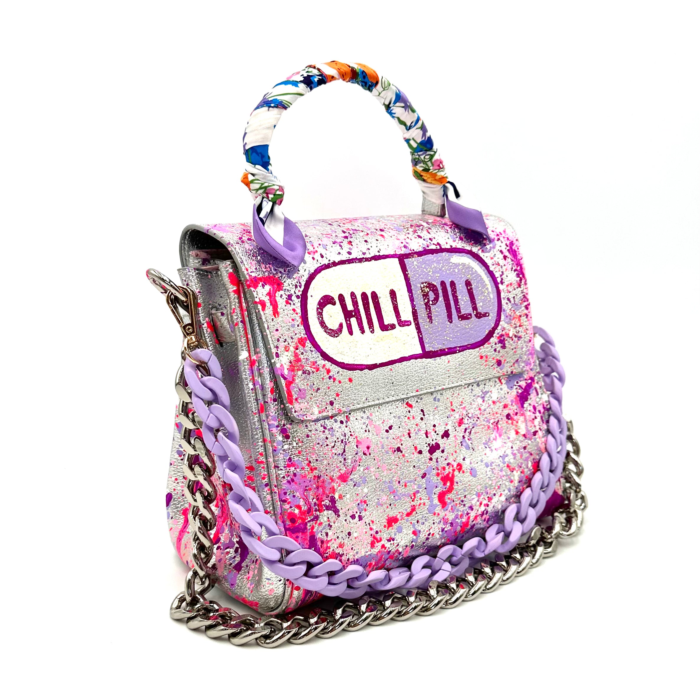 Anca Barbu Vicky Silver Bag, Chill Pill