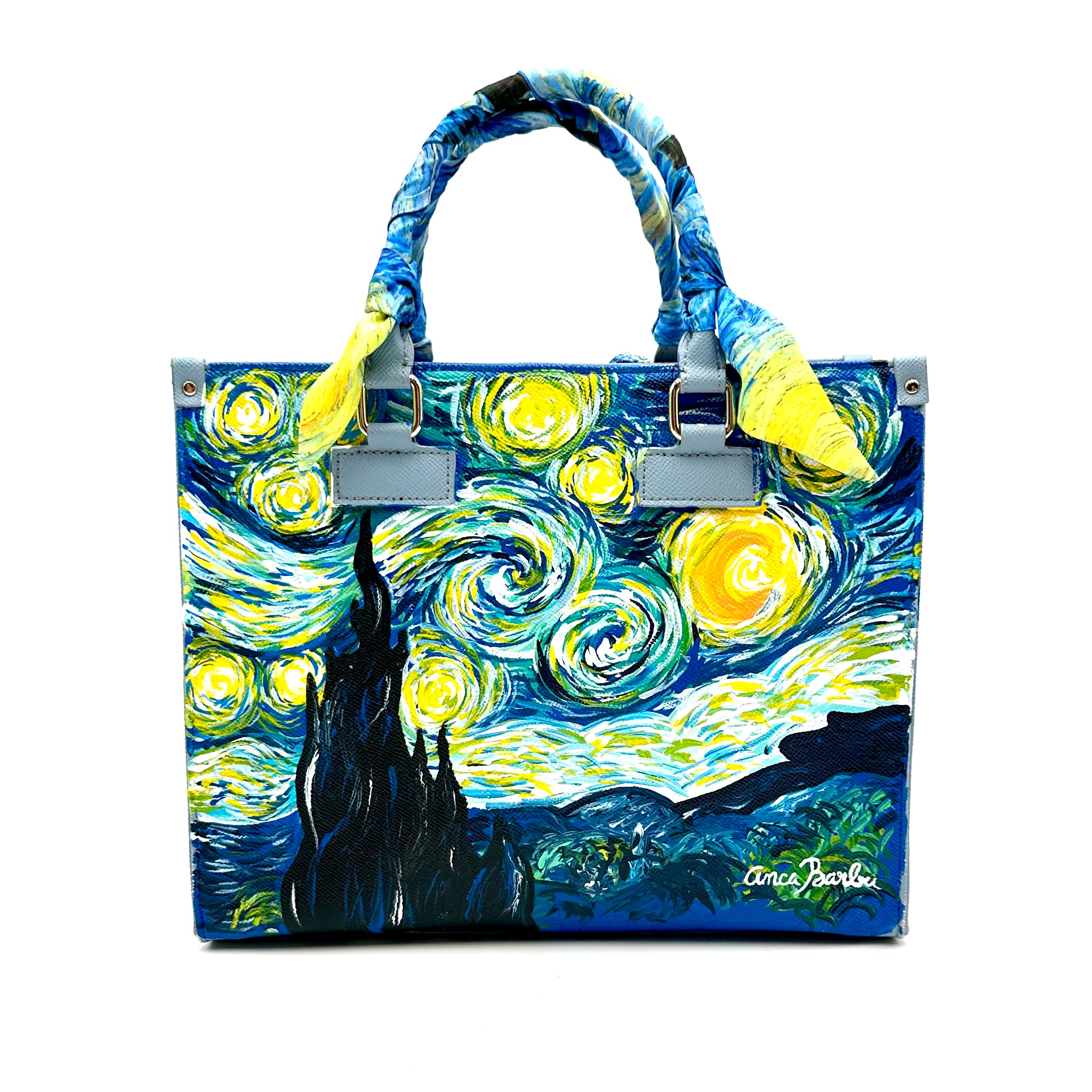 Anca Barbu Nicole Blue Bag, Starry Night Fine Art