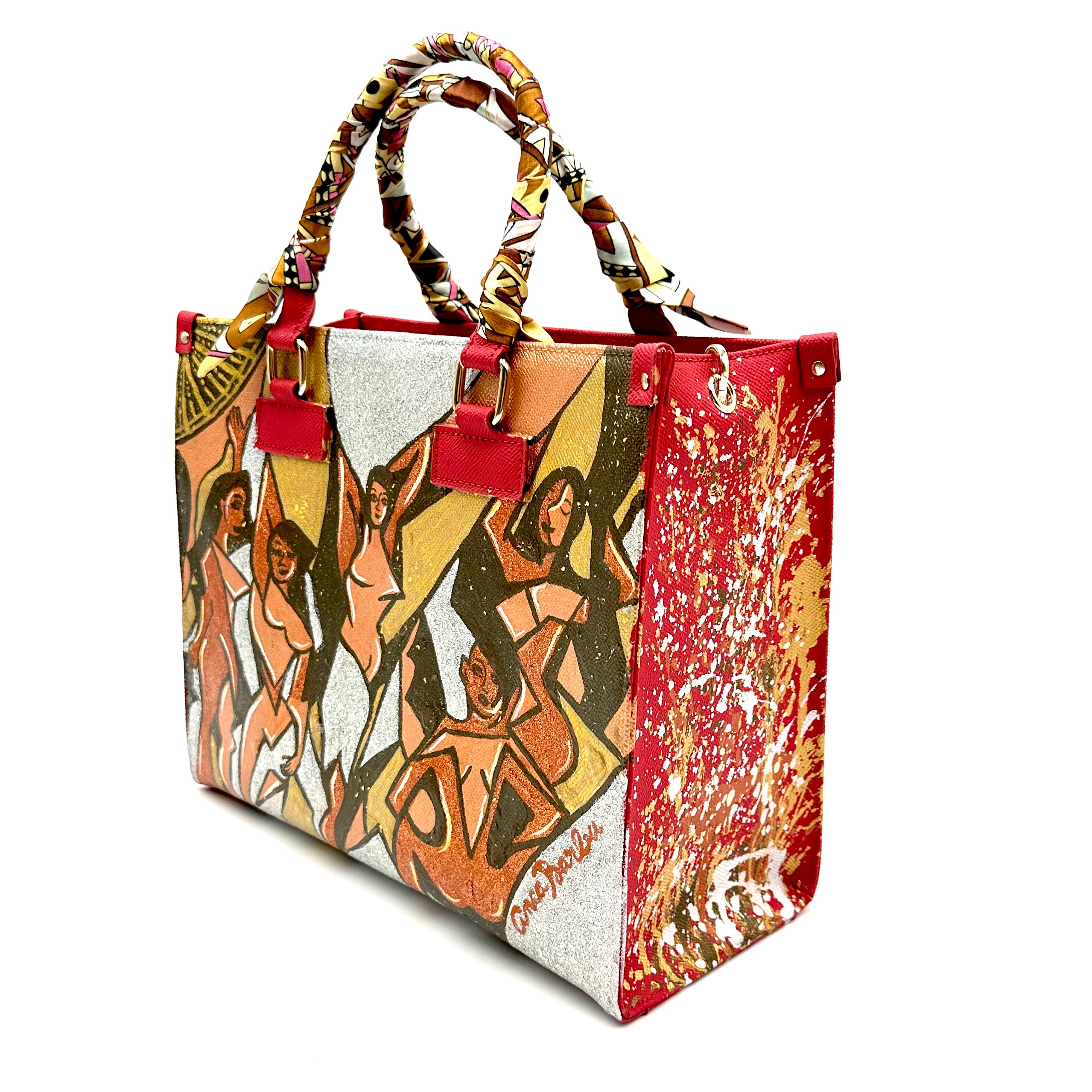 Anca Barbu Nicole Red Bag, Picasso Fine Art
