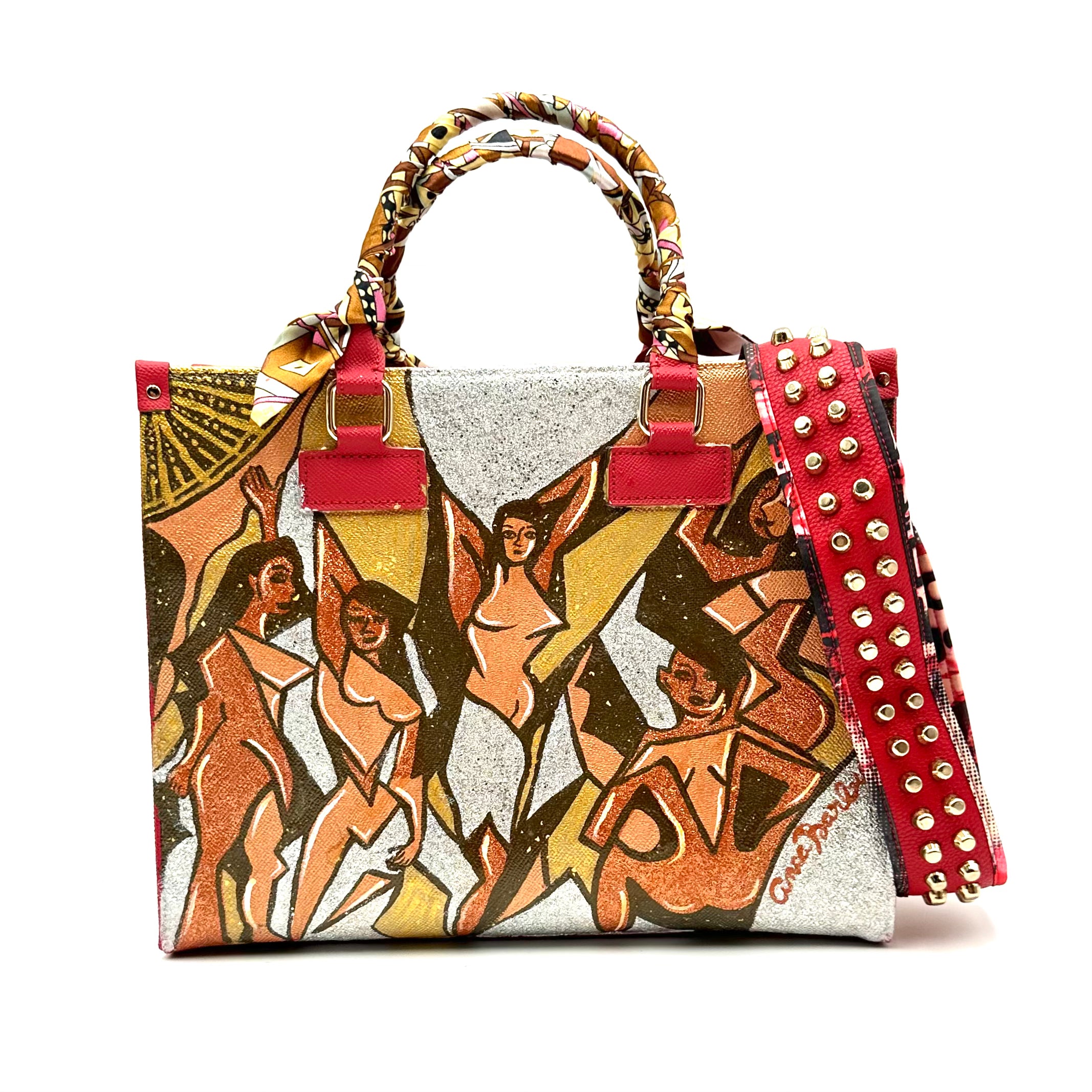 Anca Barbu Nicole Red Bag, Picasso Fine Art