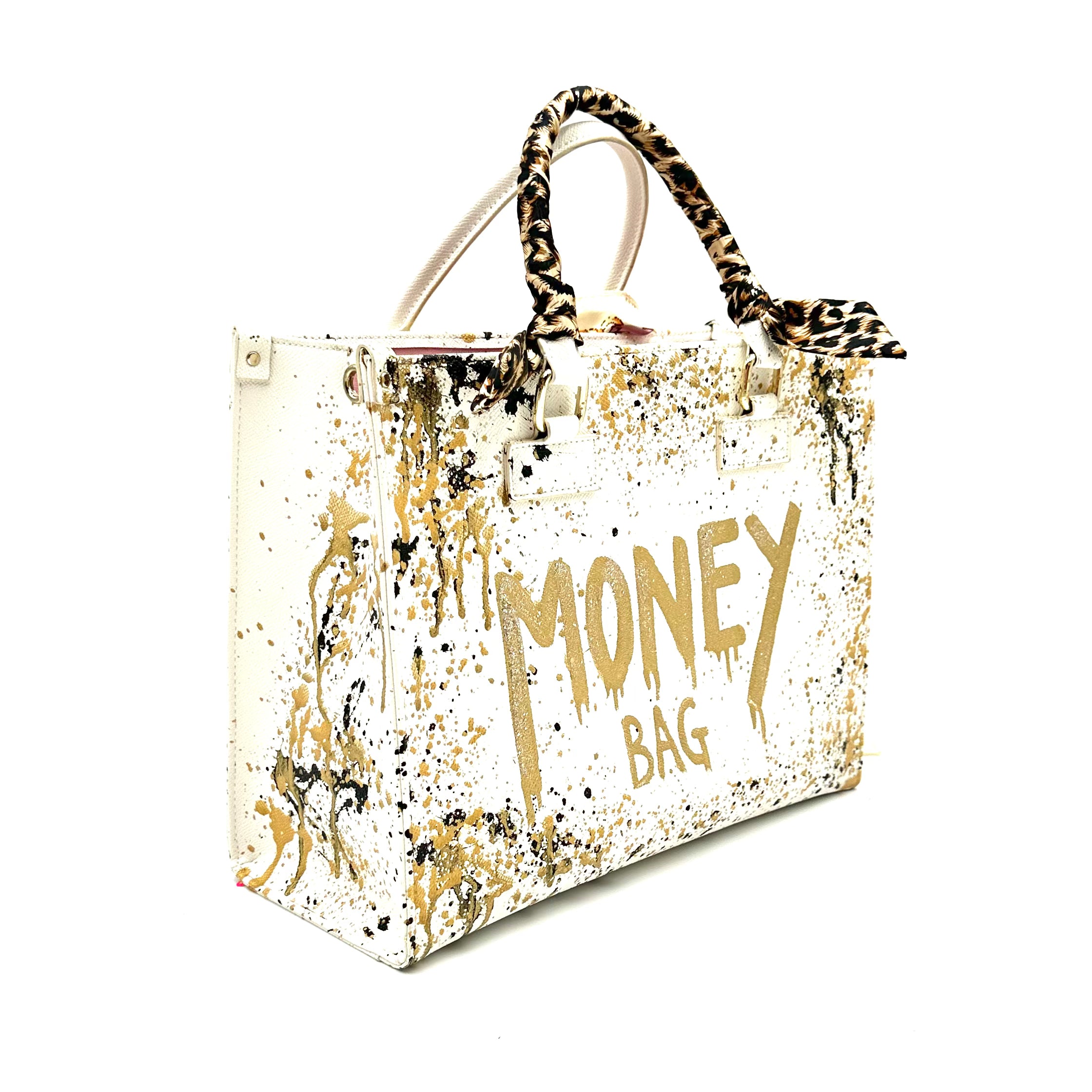 Anca Barbu Nicole White Bag, Money Bag